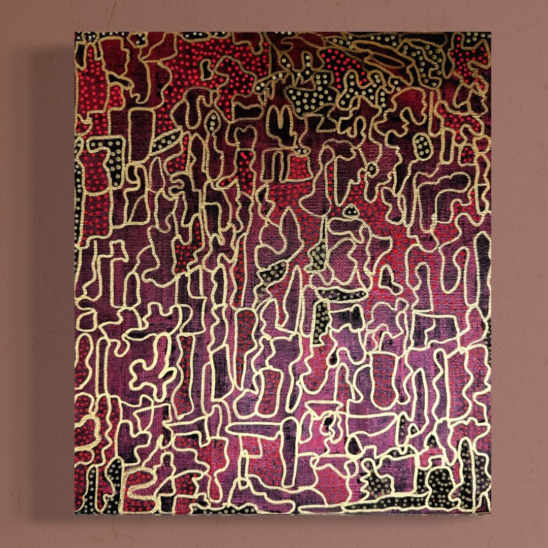 Veins of Gold 2024 Acrylic on Canvas 31 x 26 cm �250.1.jpeg