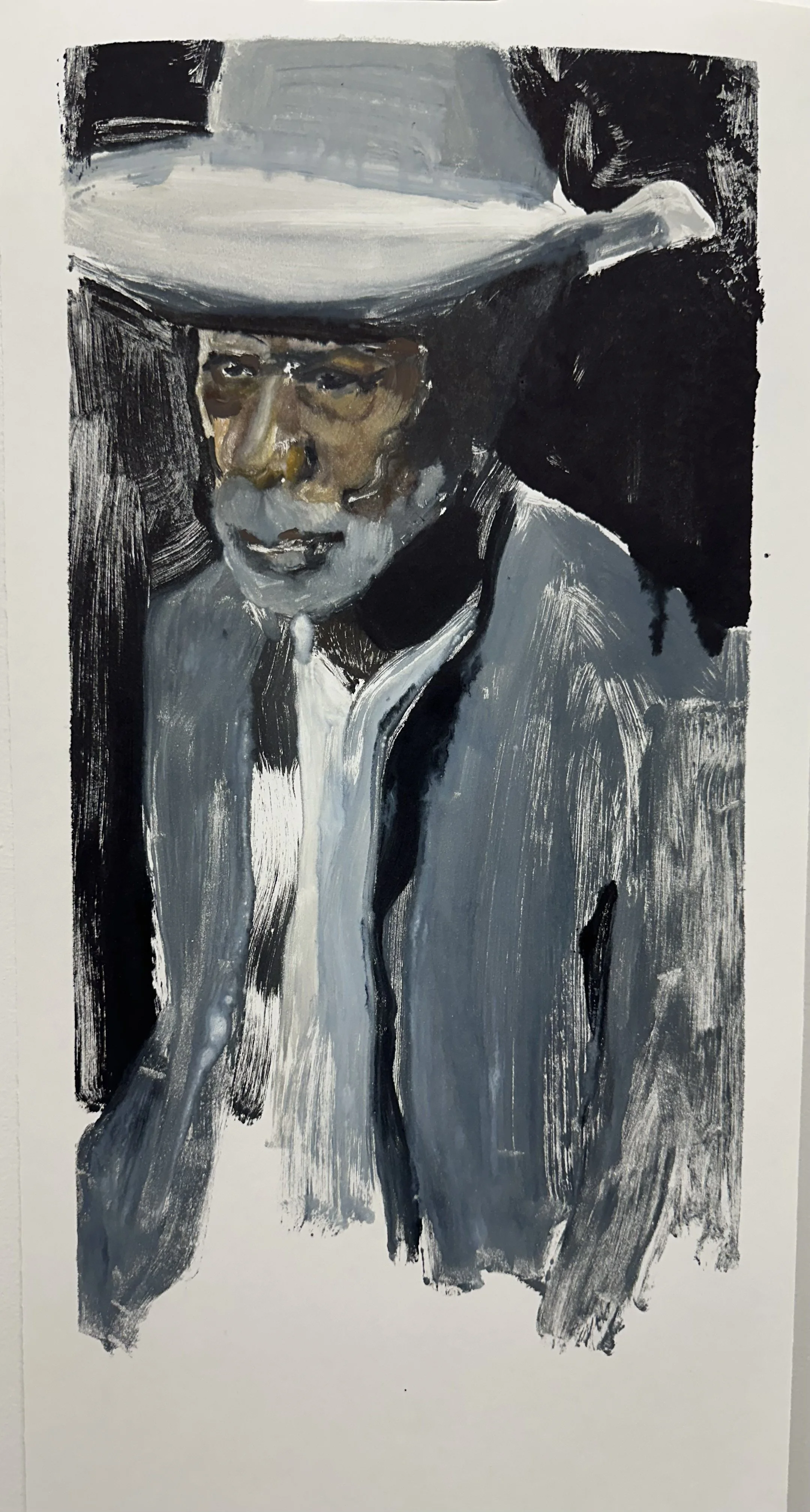 FIGURE 2, 12 X 24, INK ON PAPER MONOTYPE