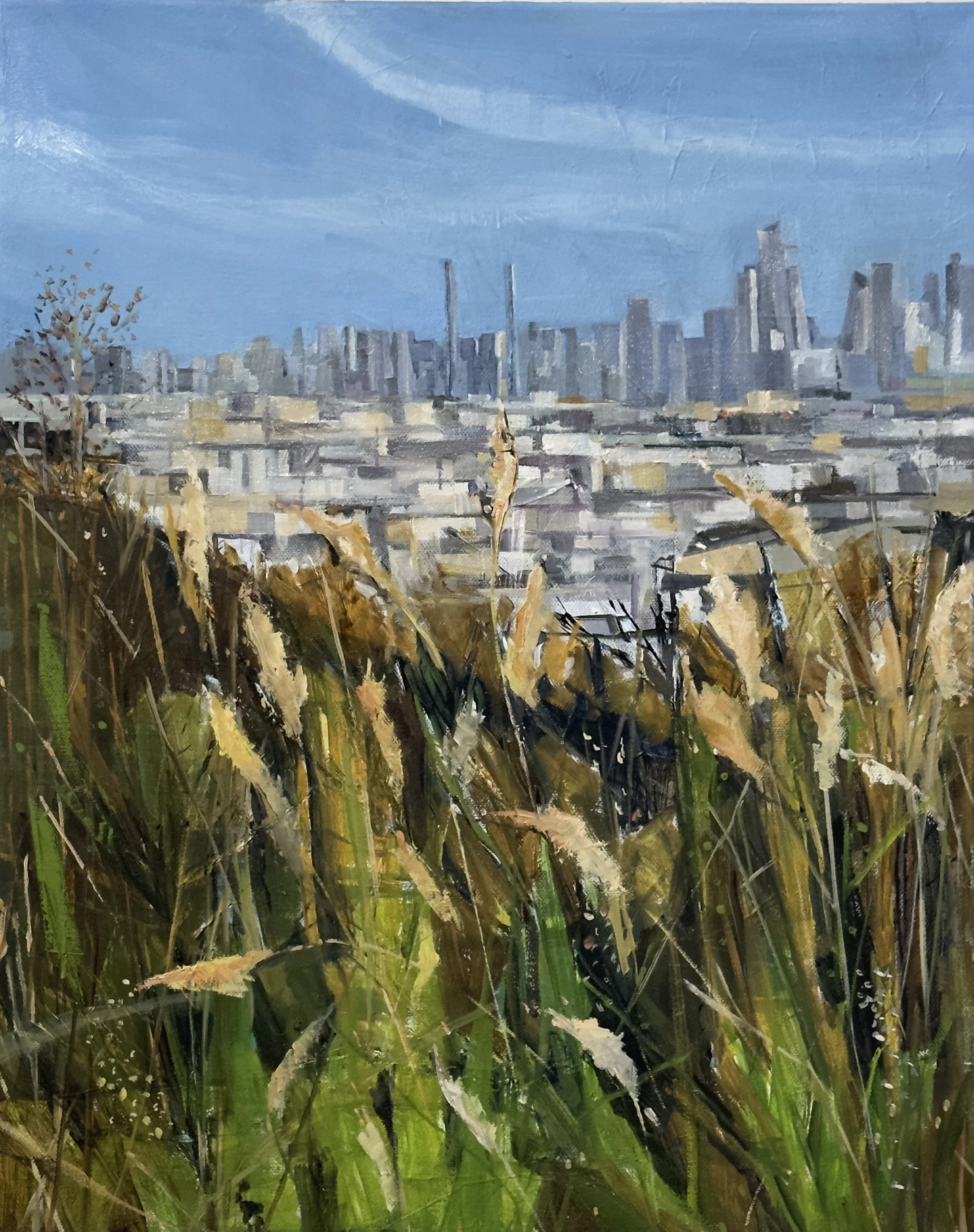 RIVERVIEW (2). OIL ON CANVAS. 16" X 20"