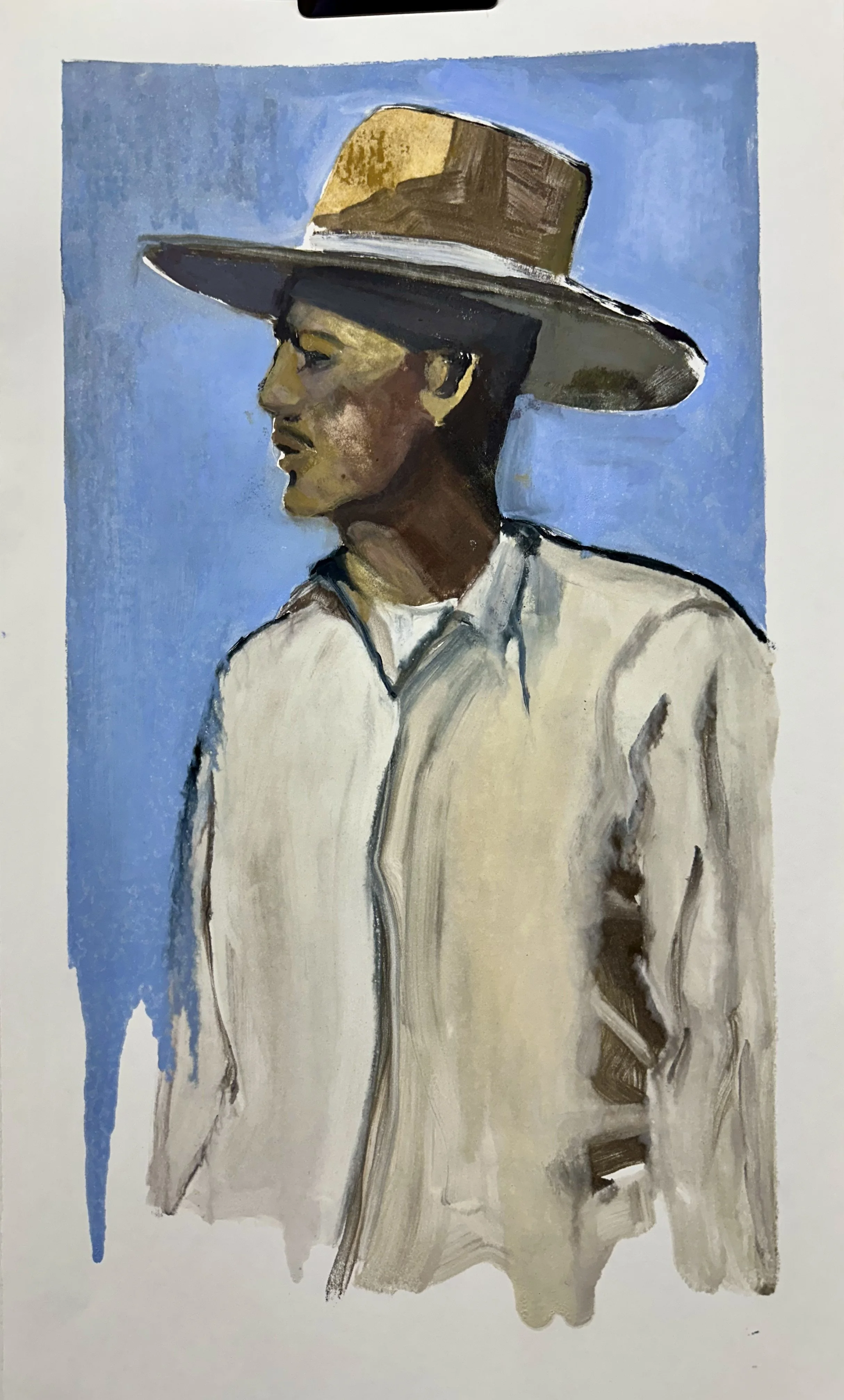 FIGURE 3, 12 X 24, INK ON PAPER MONOTYPE