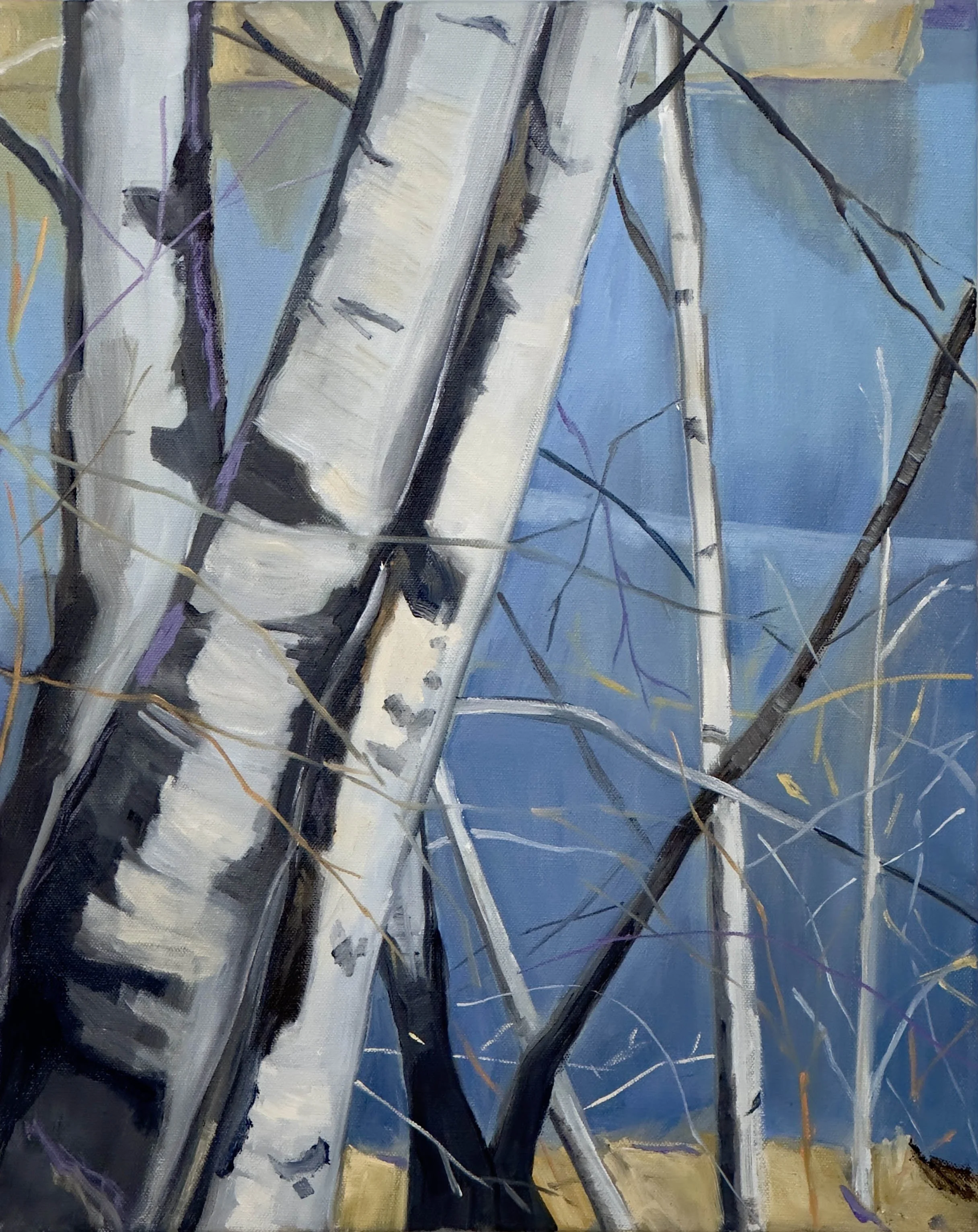 RESERVOIR (1), OIL ON CANVAS, 16" X 20"