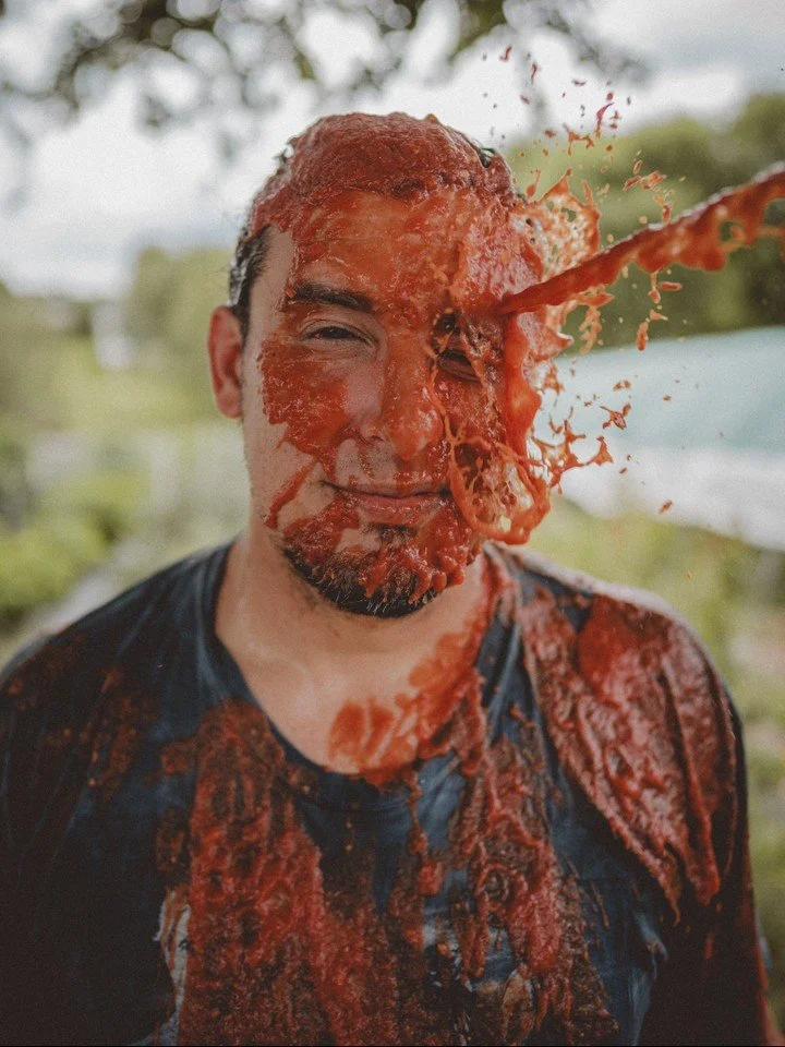 From Farm to Face. 🌶️

What you don&rsquo;t see is how it came together. Ryan was stuck holding the camera, so Dustin walked across the yard to ask his neighbor for a favor most folks would never expect: &ldquo;Can you throw a can of tomato sauce at