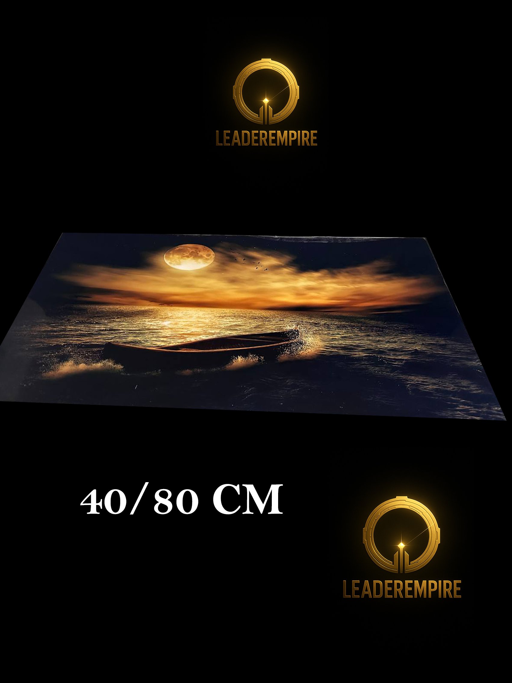"Même le silence du rivage connaît la force de ceux qui attendent le bon courant FORMAT." 40 CM 80 CM