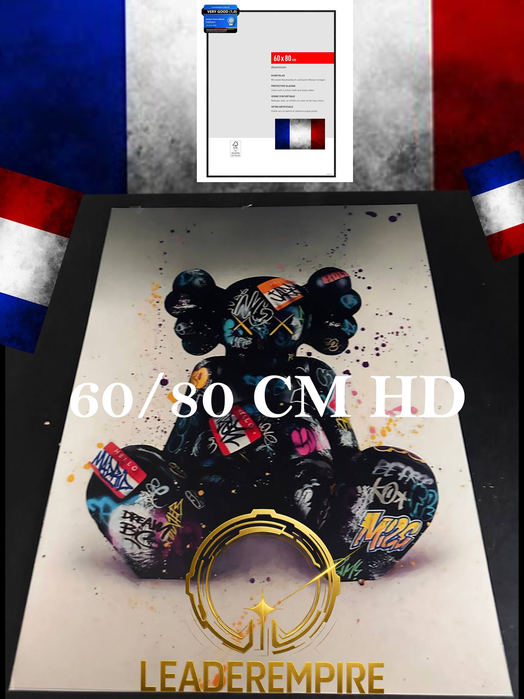 "L’âme du Japon s’écrit sur les murs — entre tradition et rébellion, l’art devient message." 60/80 CM HD