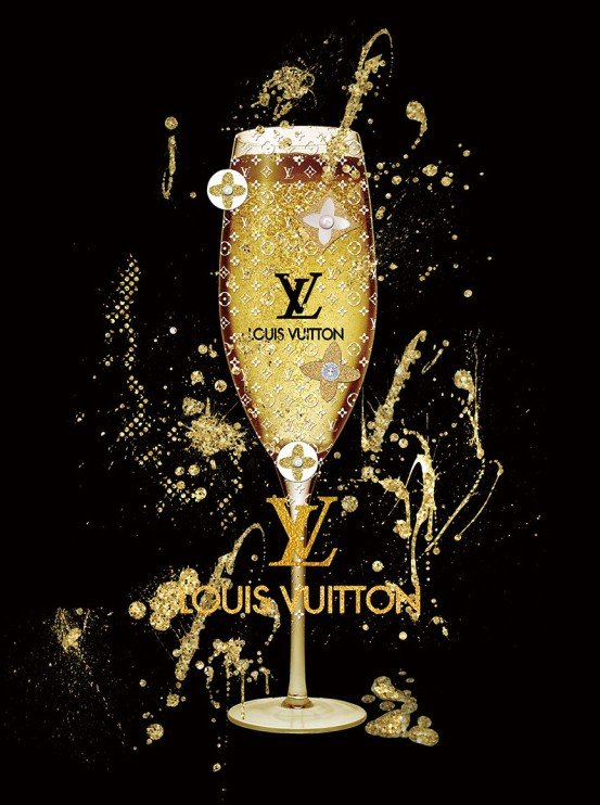 LV CHAMPAGNE 40/60 CM BLACK HD