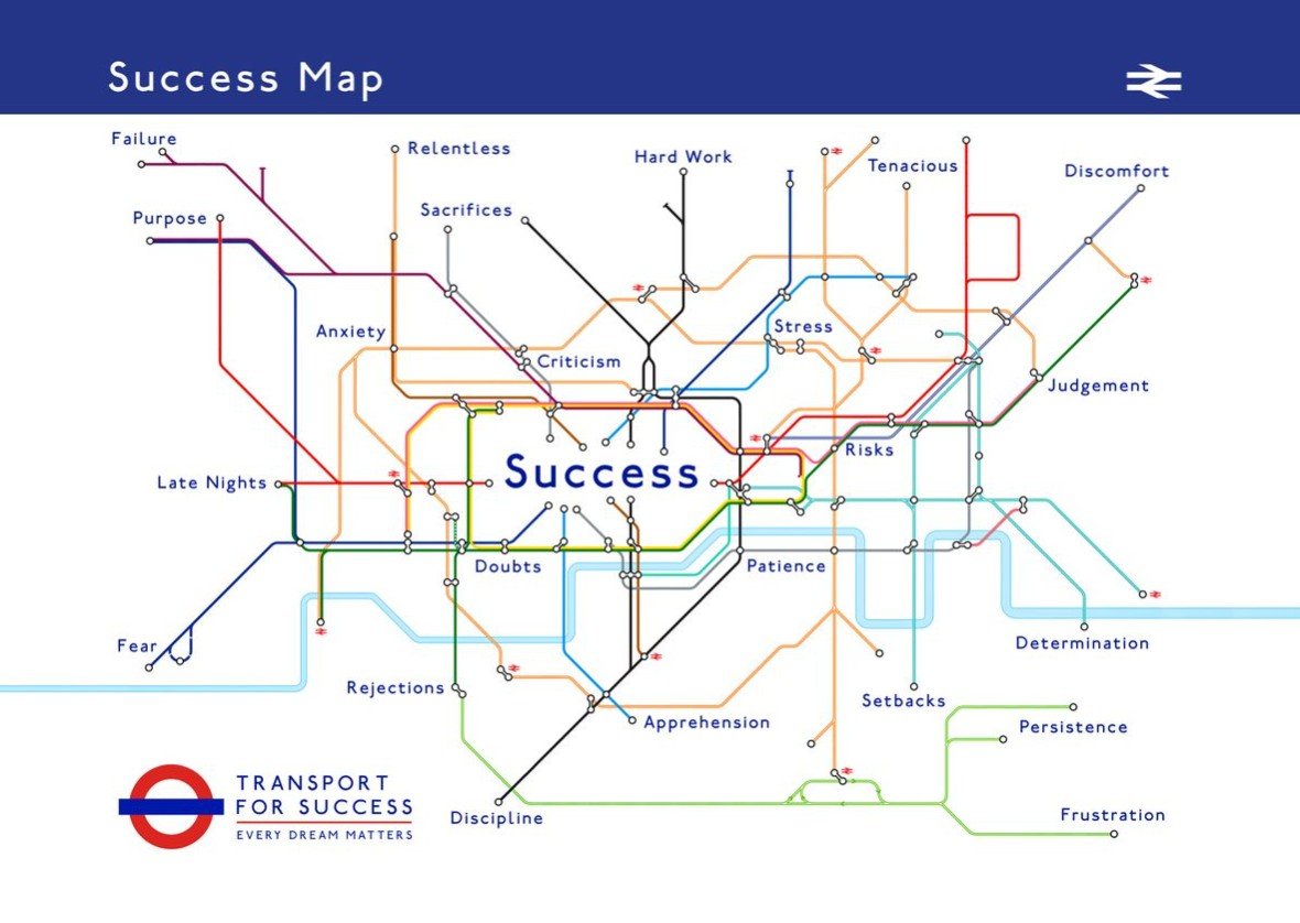 CARTE DU SUCCES 40/60CM