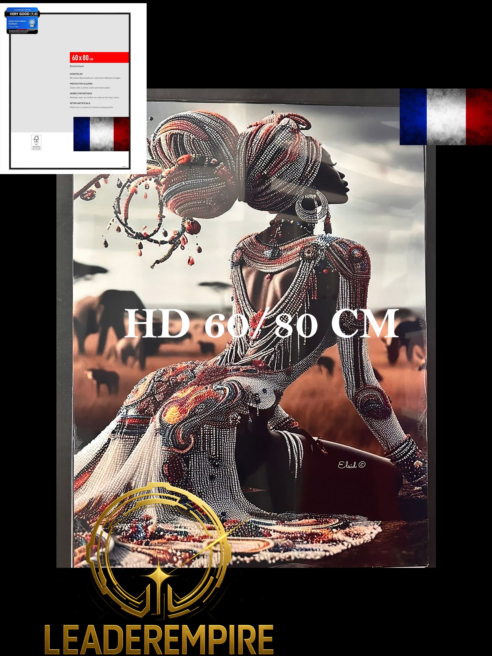 "Héritage – Élégance – Fierté" 60/80 CM HDINIQUE