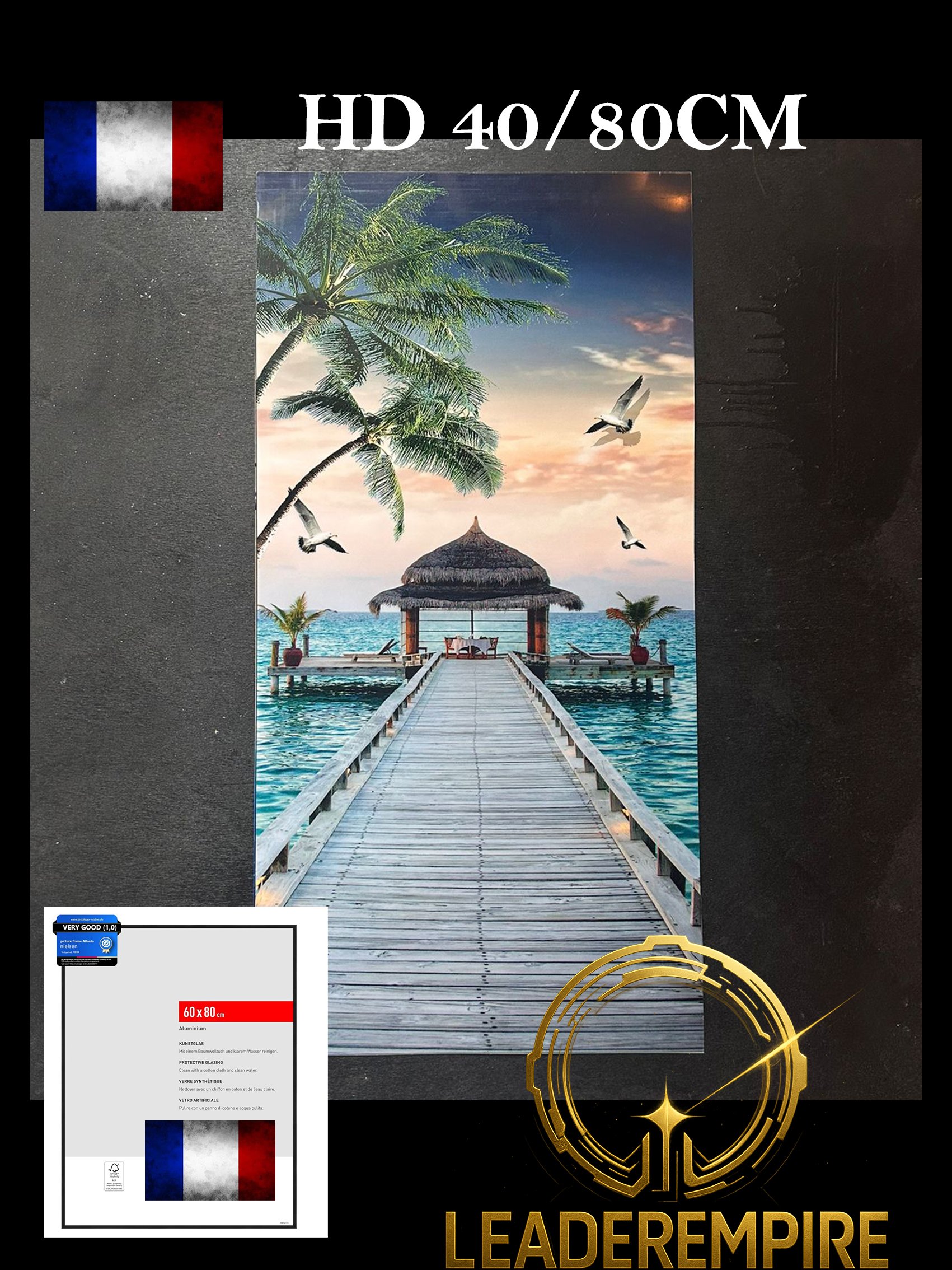 PONT SUR LA PLAGE 40/80 CM HD