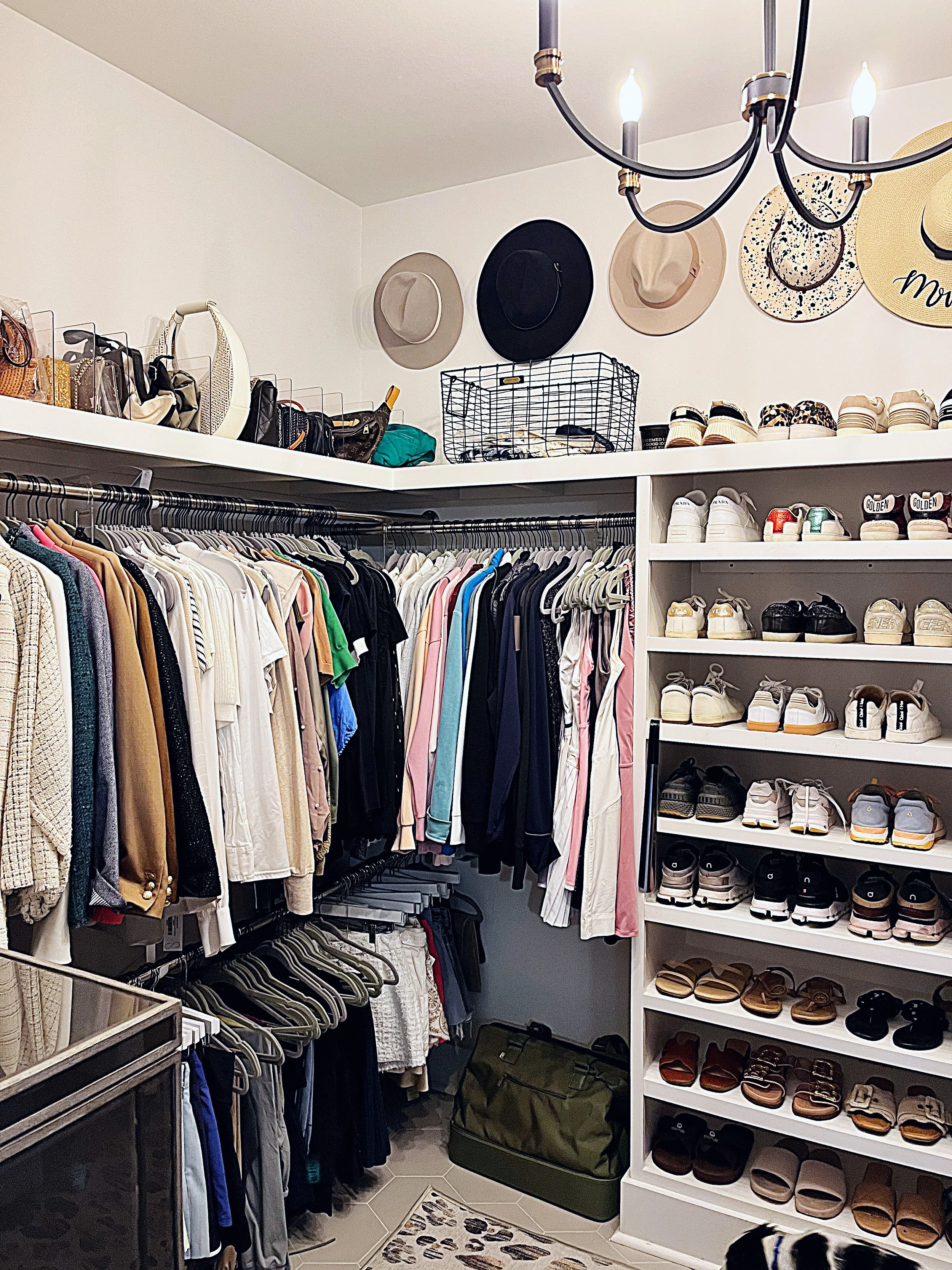 a peaceful home professional closet organization and custom storage for hats shoes and purses