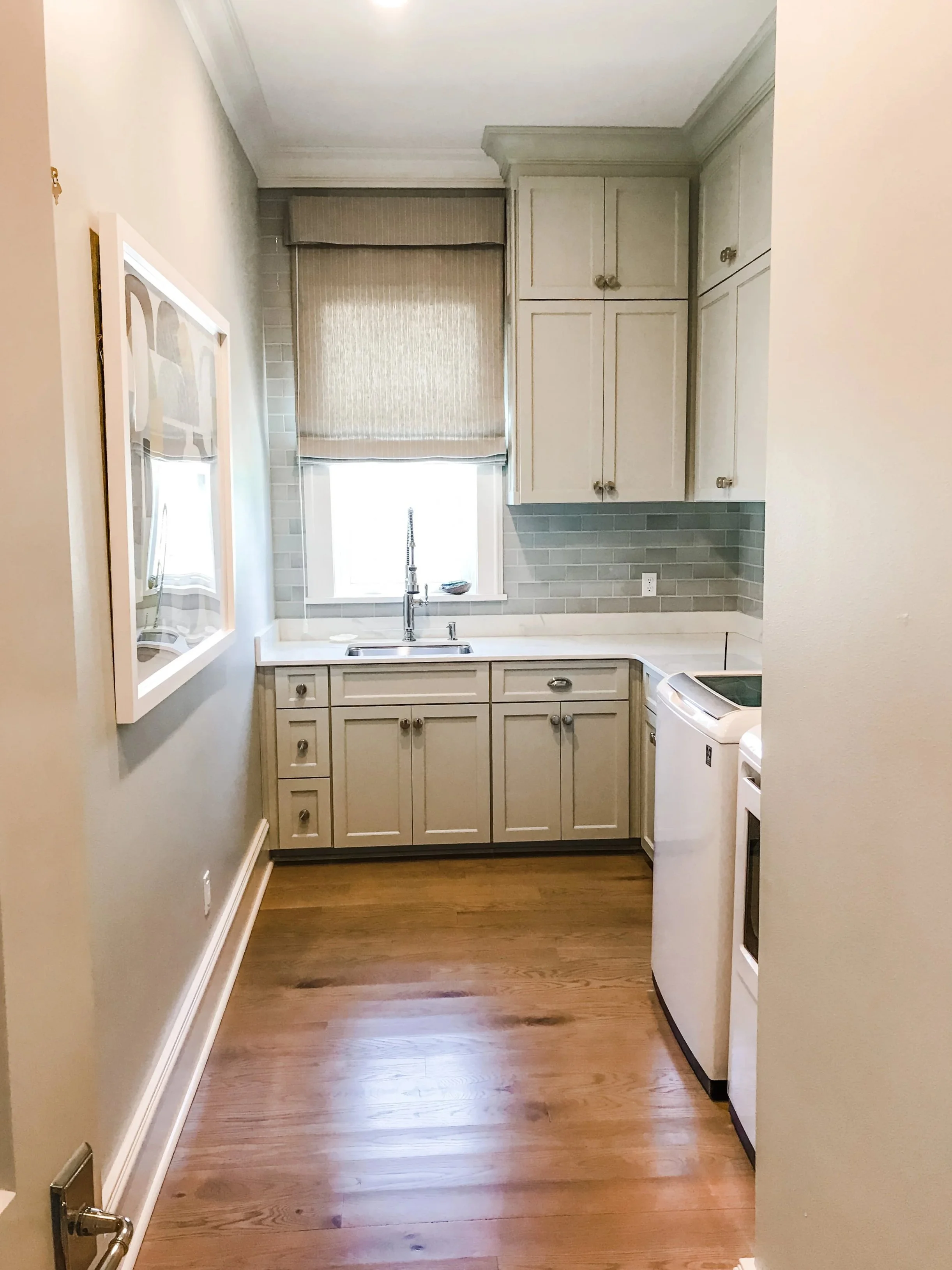 a peaceful home professional residential organization and decluttering project laundry room