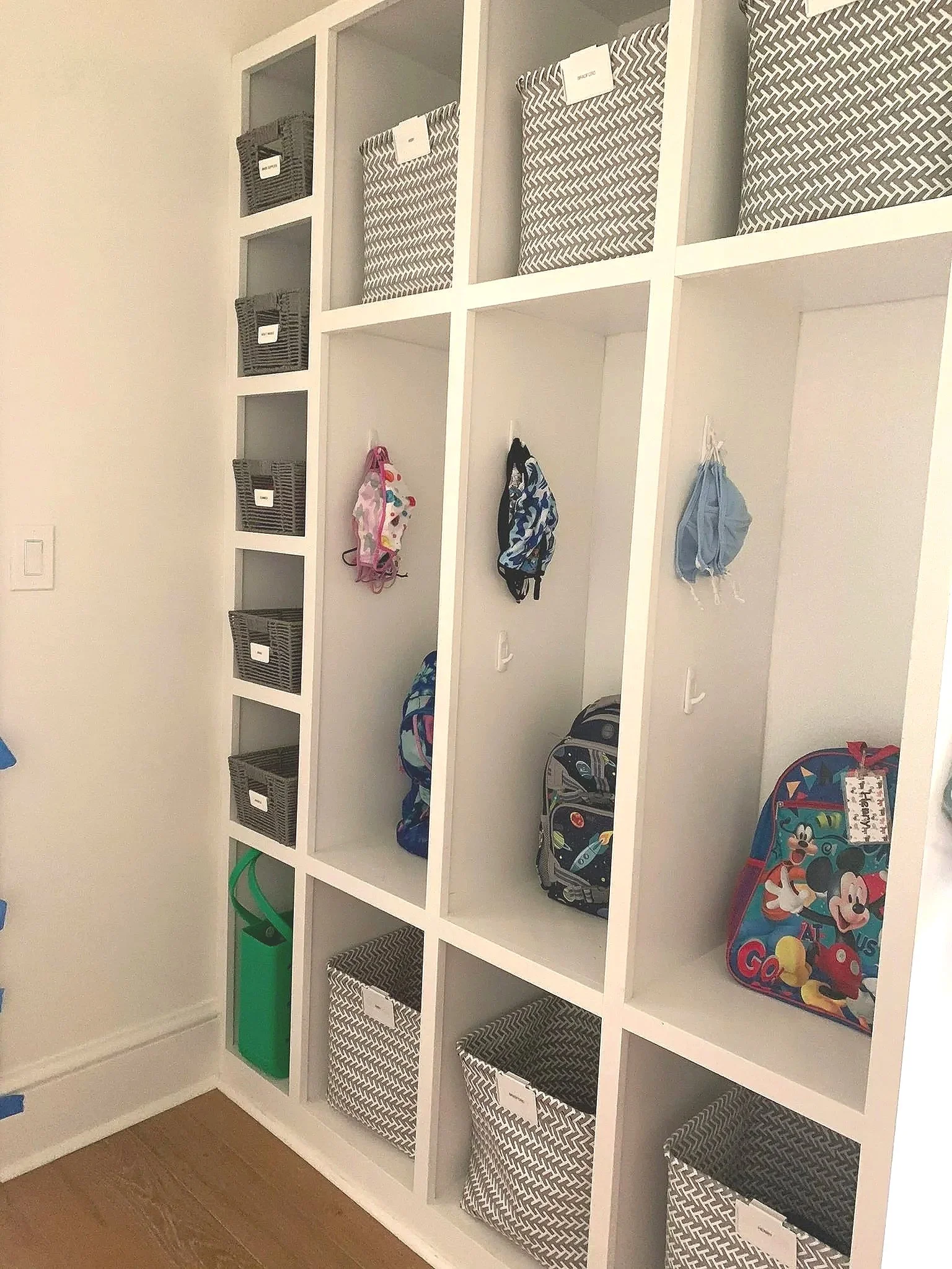 a peaceful home professional residential organization and decluttering project for family mudroom
