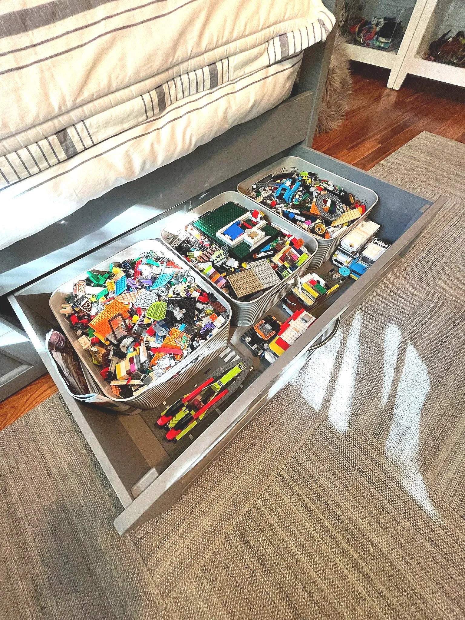 professional home organizing for legos underbed storage
