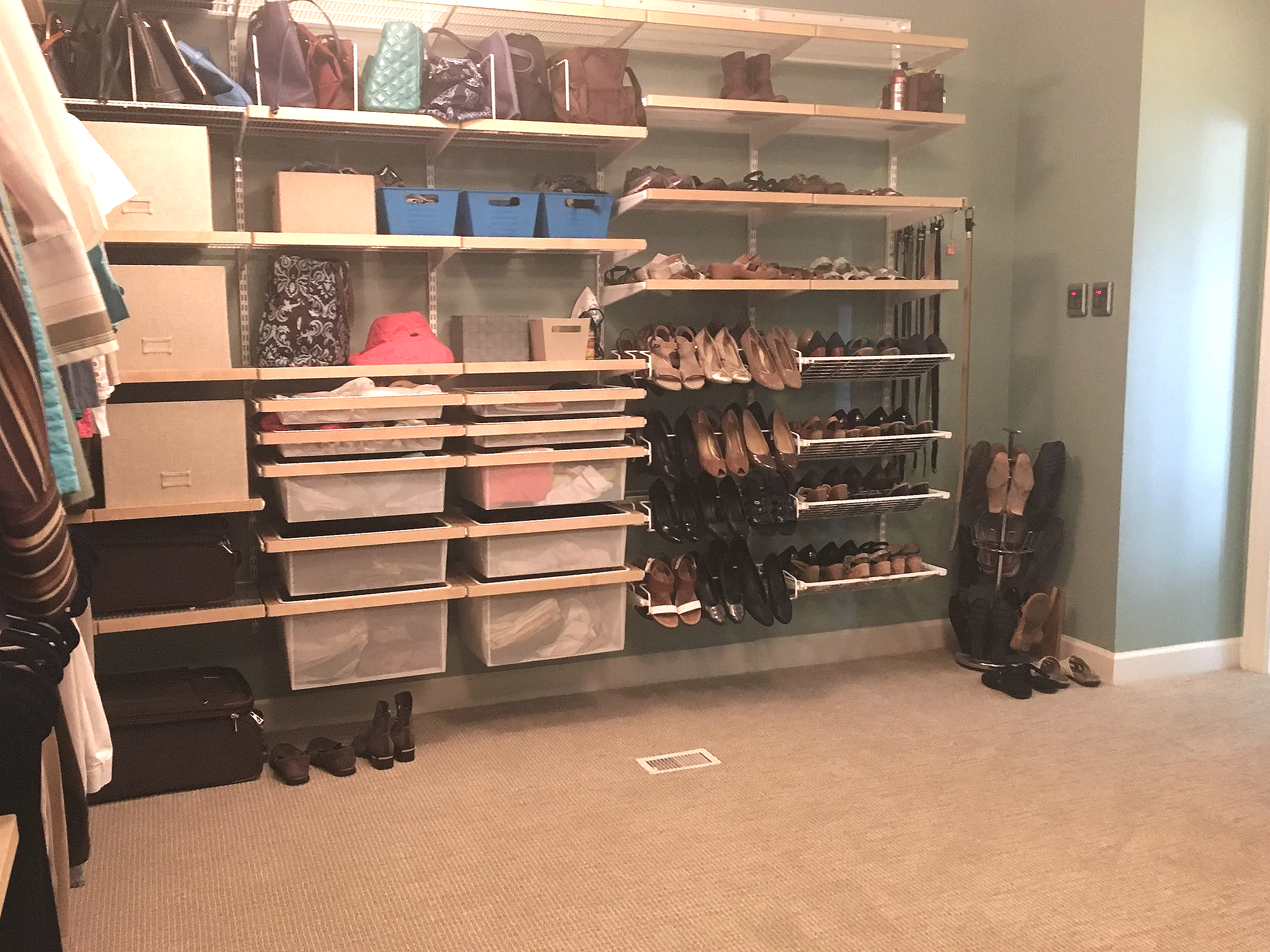 a peaceful home professional closet organization for a container store elfa closet