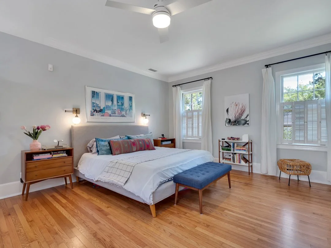 APH primary bedroom staging creating a restful and spacious retreat