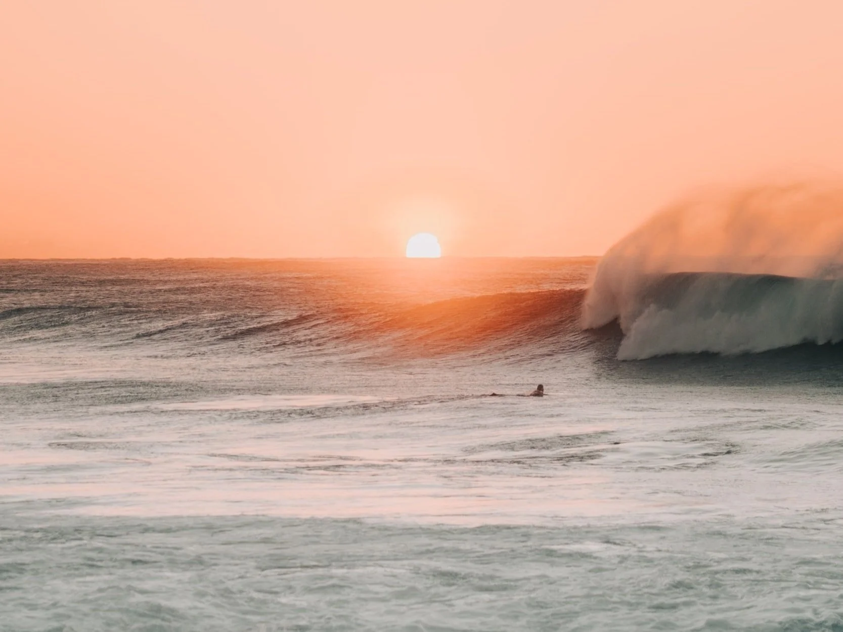 north florida beach at sunset