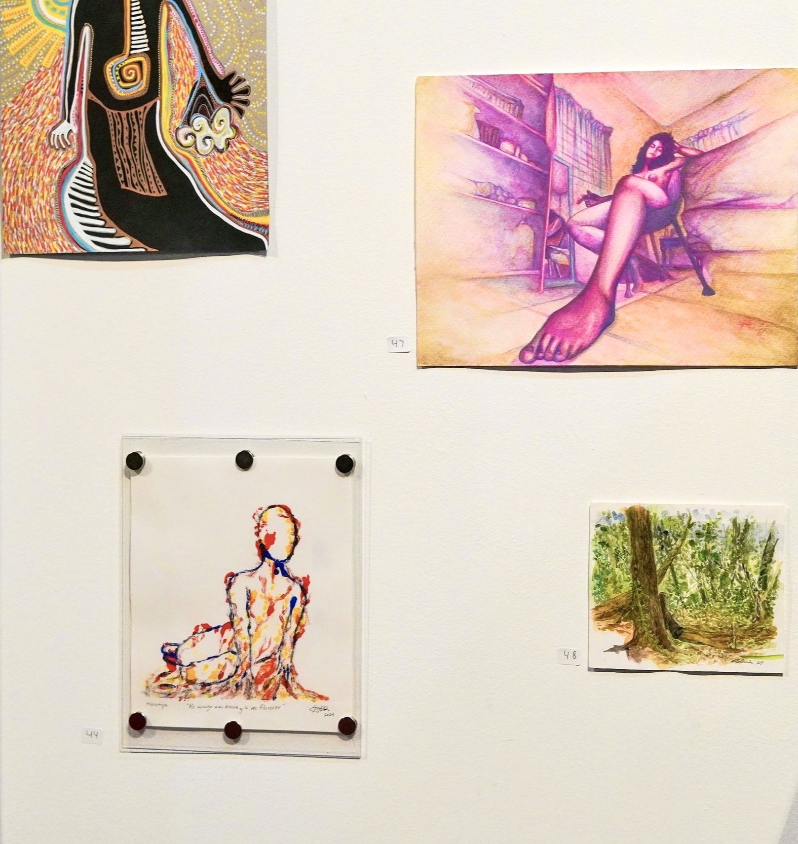 Installation view. "Puerto Rican Women in Arts" (2025), El Schomburg, Chicago, IL.