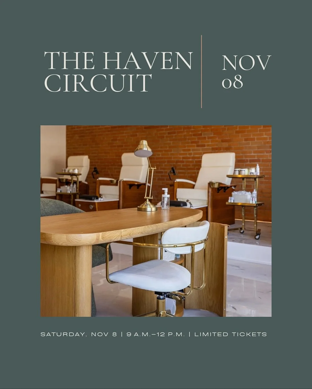 Join us for The Haven Circuit, a slow, restorative morning designed to help you fully unwind. ✨

🗓️ Saturday, Nov 8
⏰ 9:00&ndash;12:00
📍 Haven Spa &amp; Social Muskoka (12 Taylor Rd, Bracebridge)

What to expect:
&bull; Grounding sound and gentle m