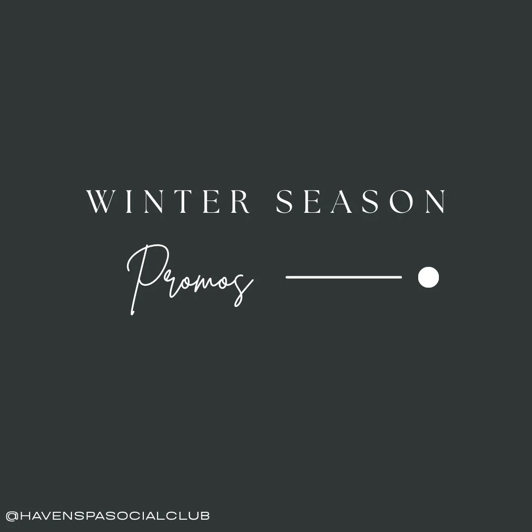 ✨ January Skin Reset at Haven ✨
January 2 to February 1

New year glowing skin cozy vibes. Join us all January for our winter refresh:

&bull; 15% off all in store skincare products
&bull; $50 off any microneedling or facial peel multi pack 3 session