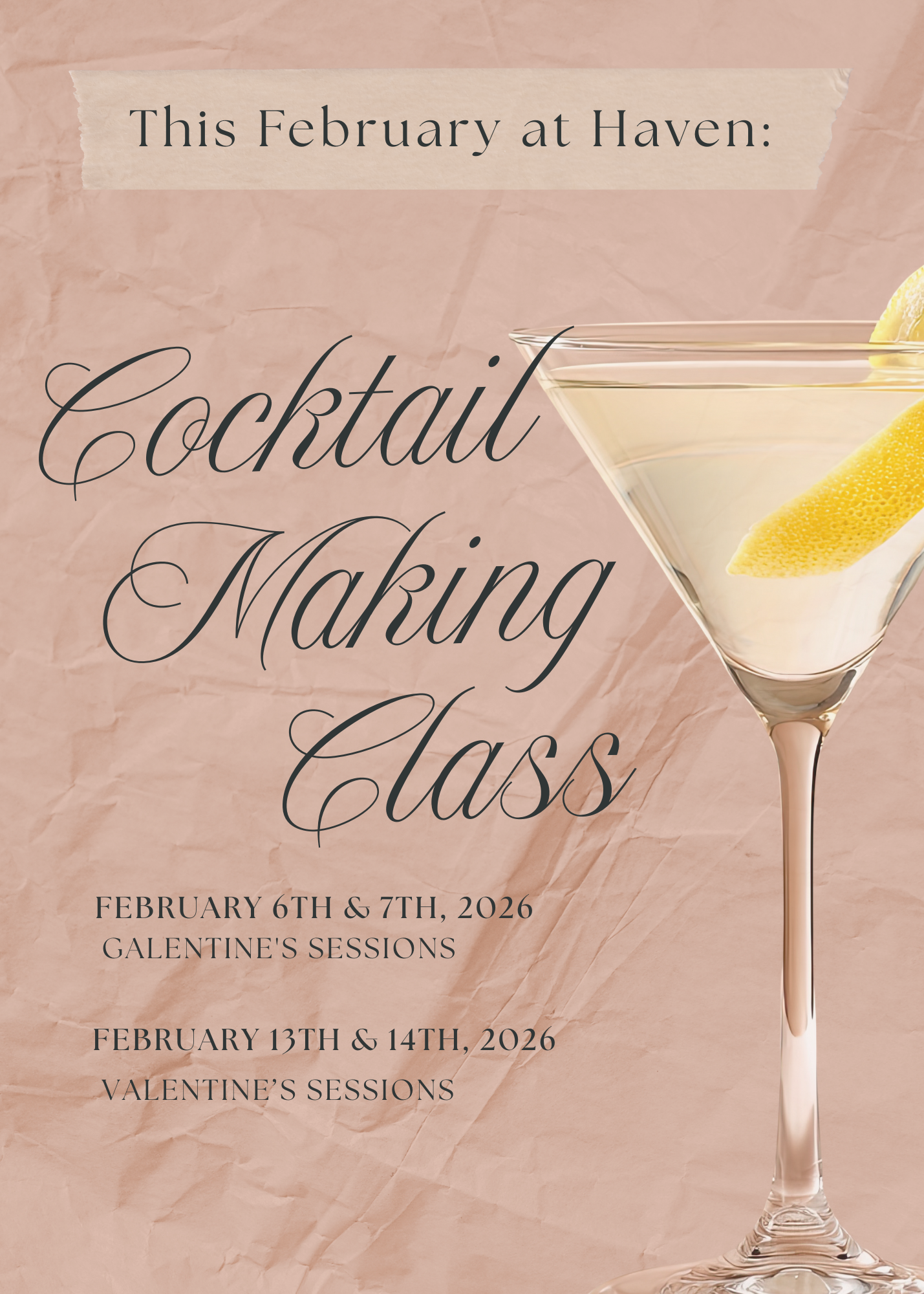 Galentine's Cocktail Making Class