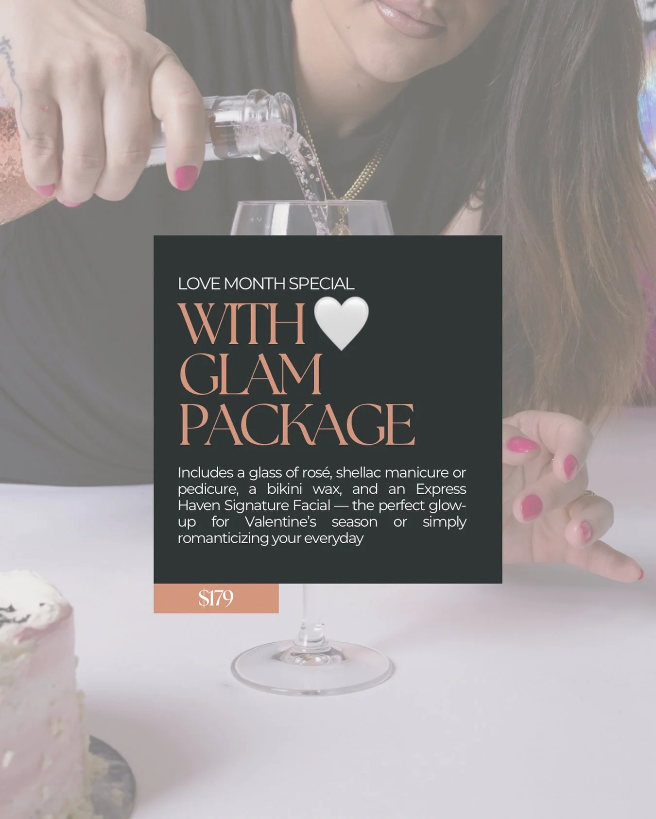 Because love month deserves a little extra glow ✨

Our With Love Glam Package is now live through the end of February &mdash; the perfect way to treat yourself or someone you love this Valentine&rsquo;s season.

Not ready to book just yet? You can pu