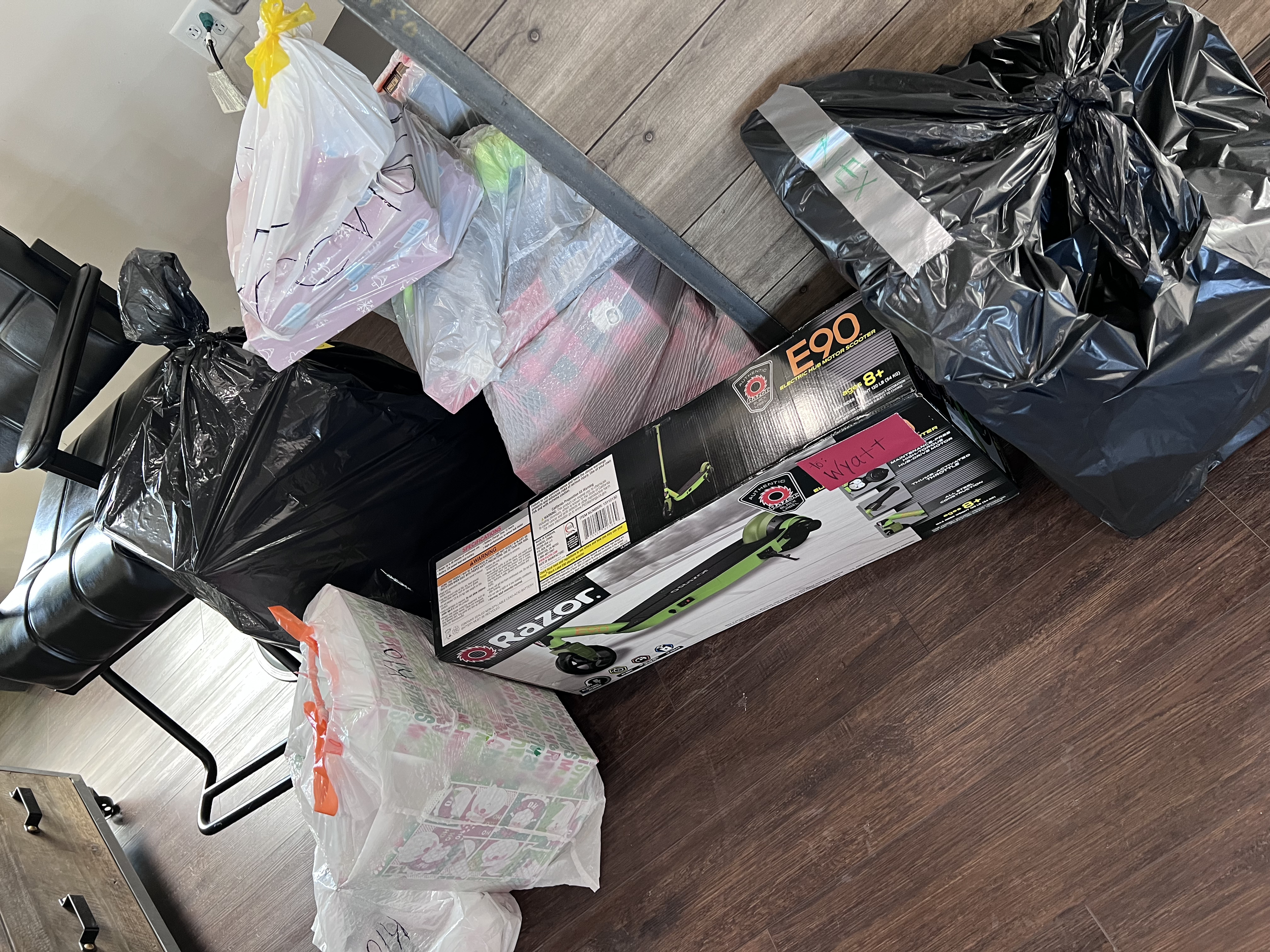 Gifts piling up at drop off location