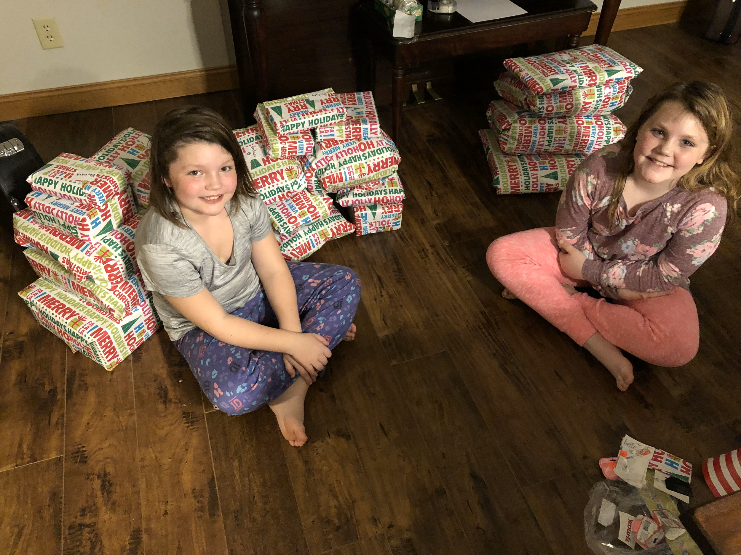 The first year of Christmas gifts!