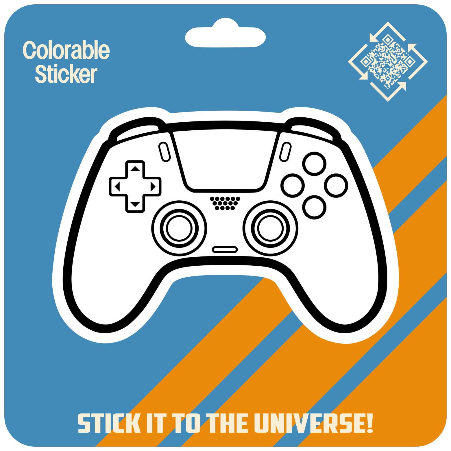 Video Game Controller Colorable Sticker