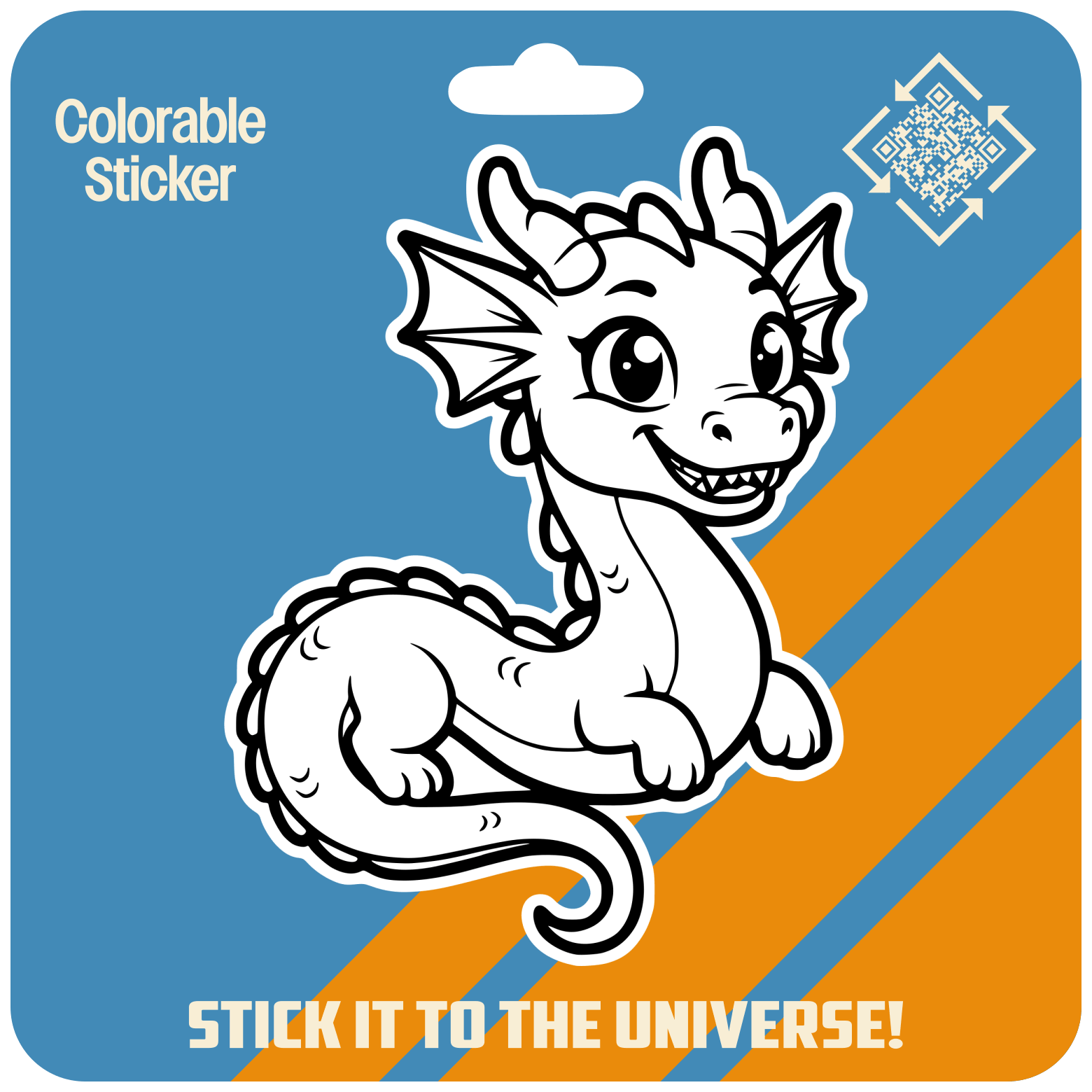 Enchanted Dragon Colorable Sticker