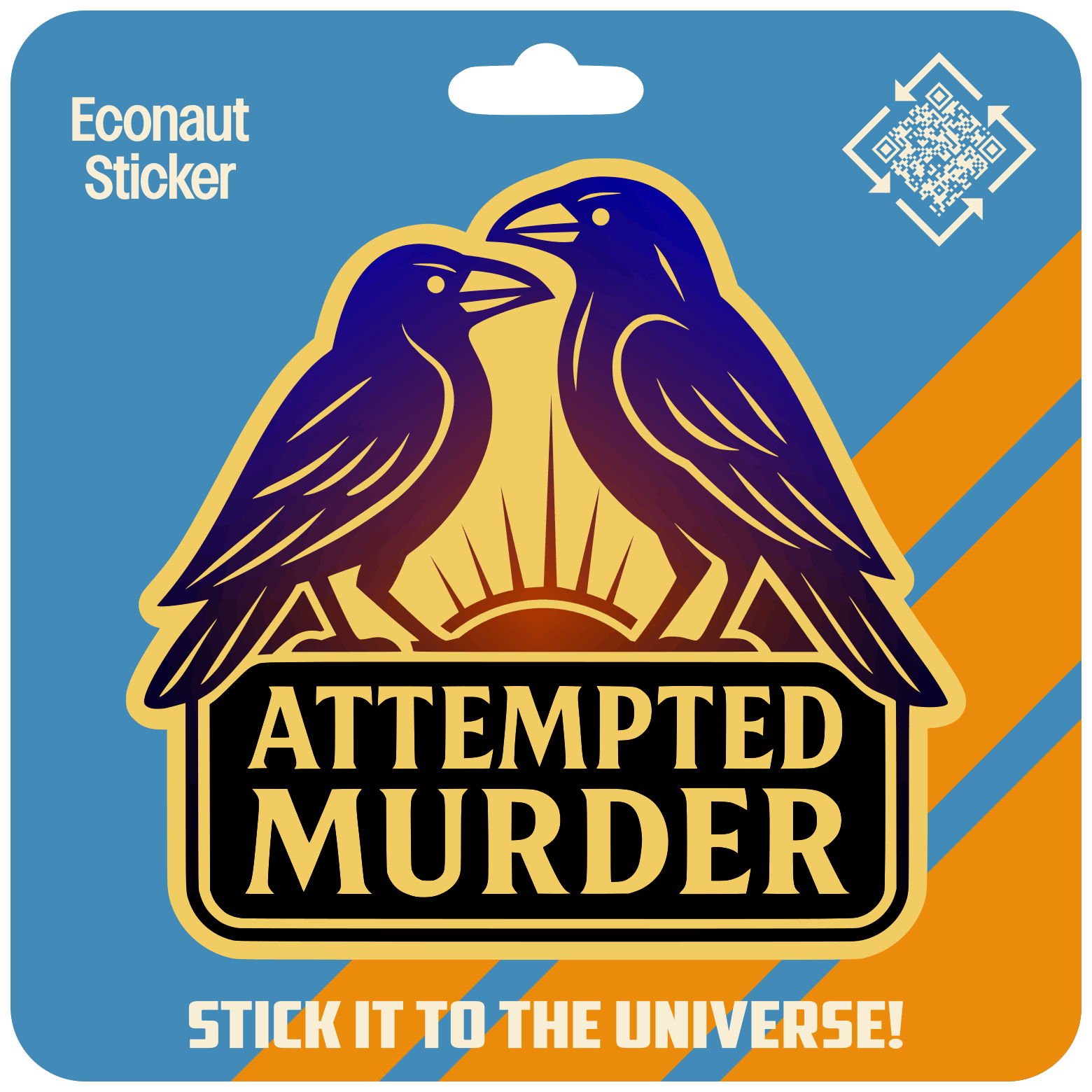 Attempted Murder Kraft Paper Sticker