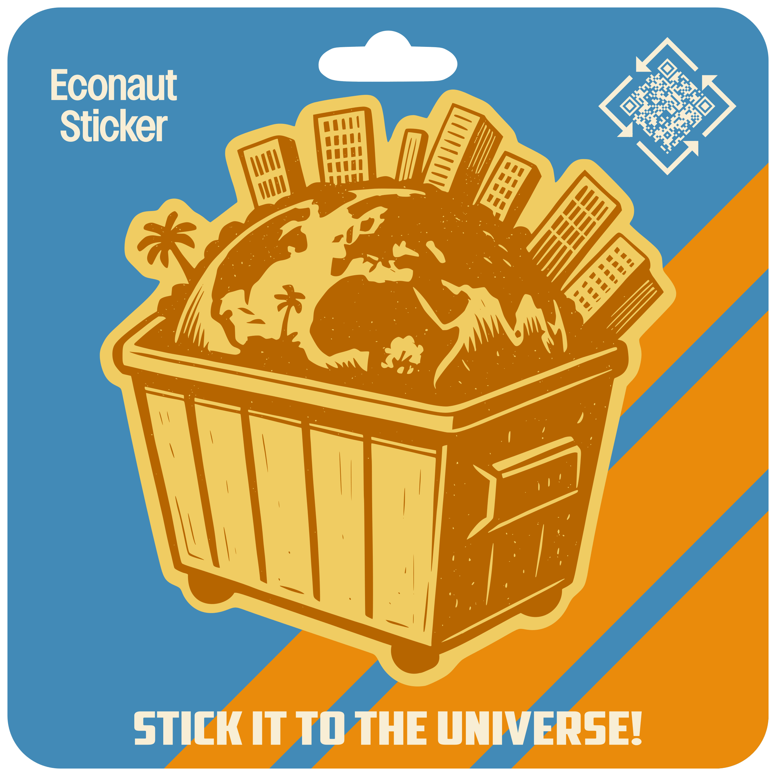 Save The Planet Kraft Paper Sticker