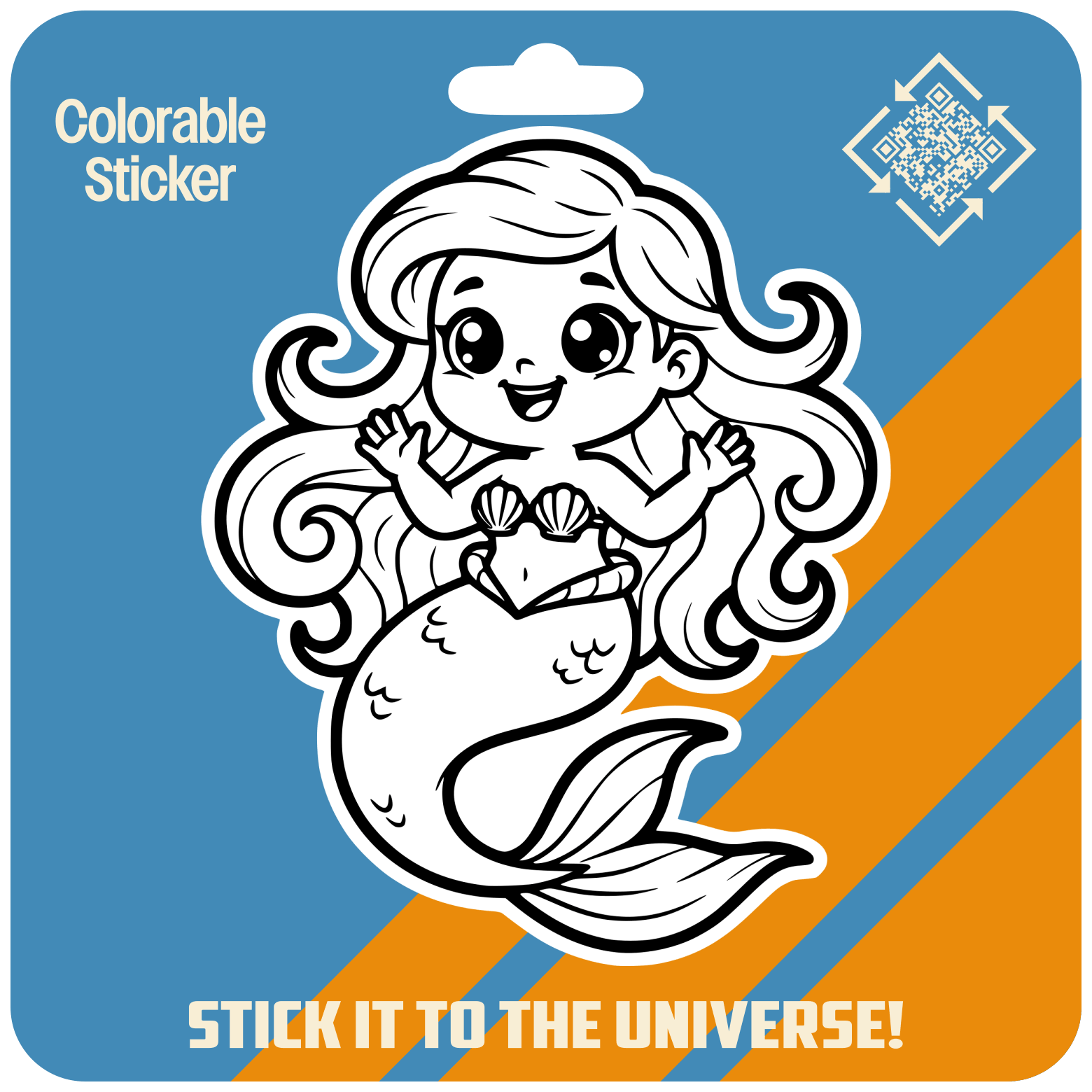 Mermaid Colorable Sticker