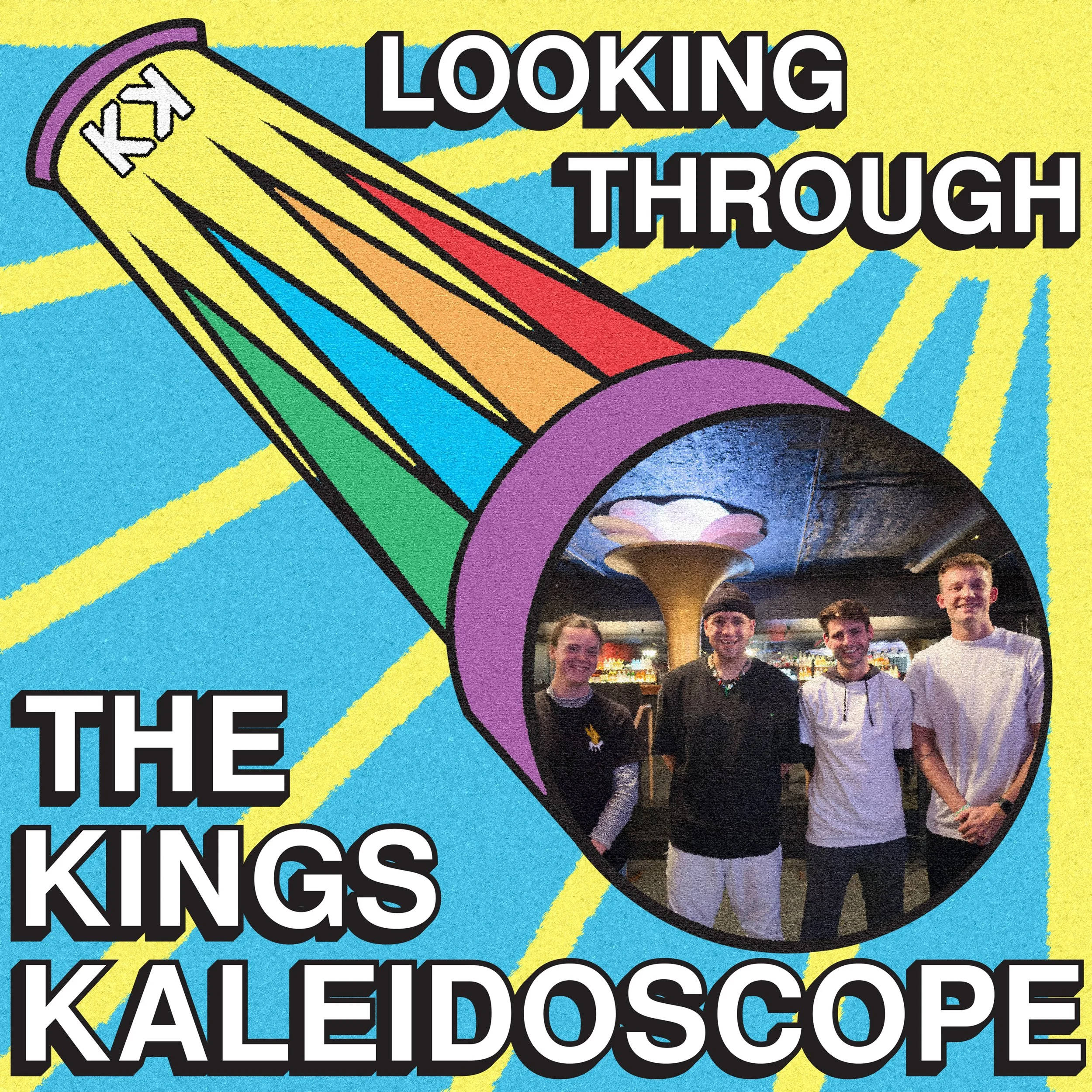 Looking Through the Kings Kaleidoscope Sticker