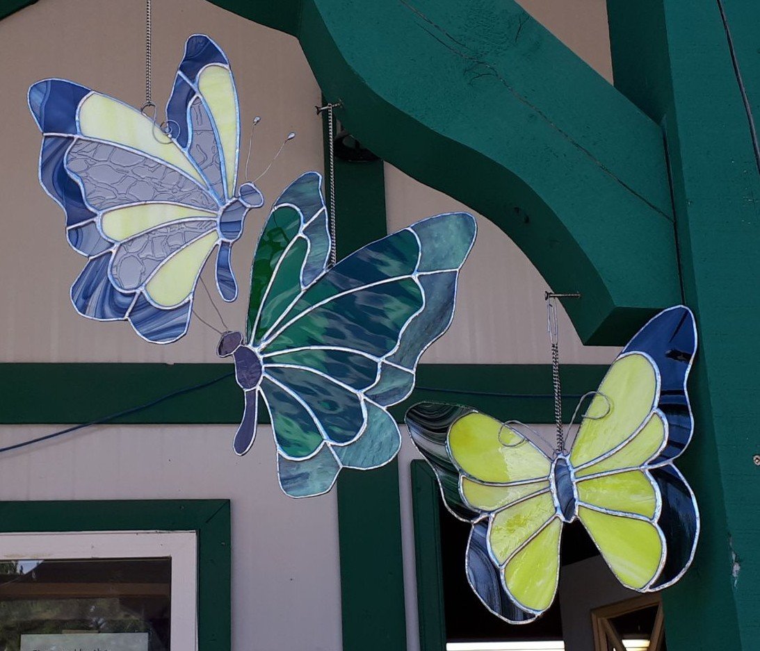 Folded wing butterfly