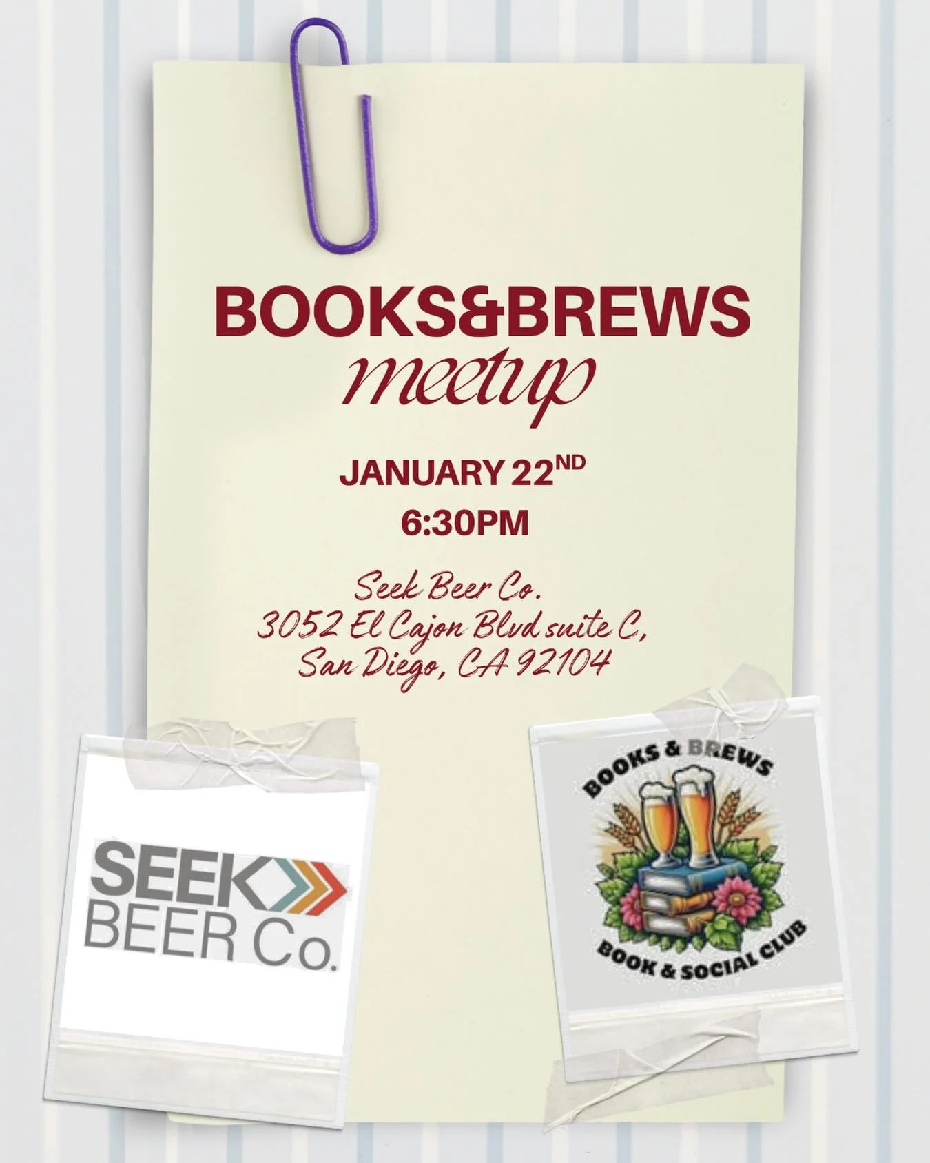 Start the year off with a book and meet us at @seekbeerco for our next book club meetup!