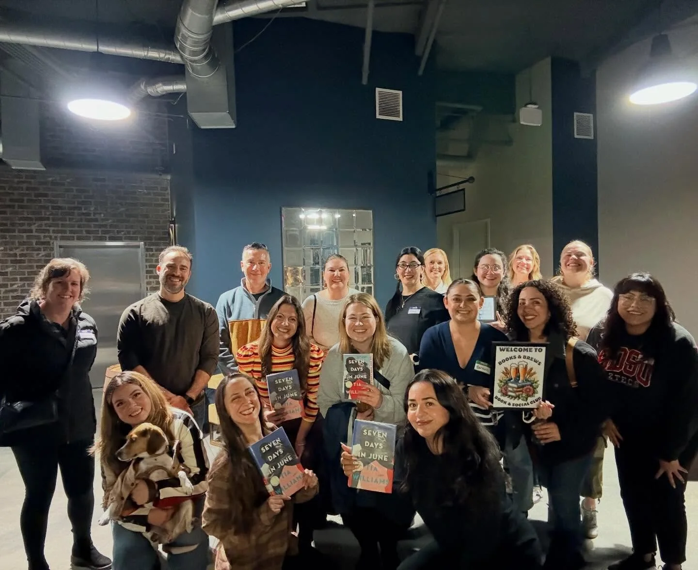 We changed things up a bit this month with a more casual mingle at AleSmith Brewing Company 🍻 

Thank you to everyone who braved the rain to come chat about Seven Days In June. We had a lot of fun tonight! See ya next month.