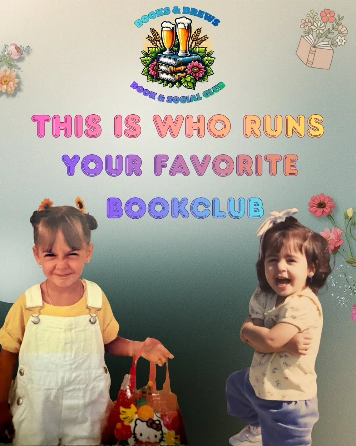 This is who chooses the book options each month, makes reservations at breweries, and makes each bookclub meetup fun and unique 💐