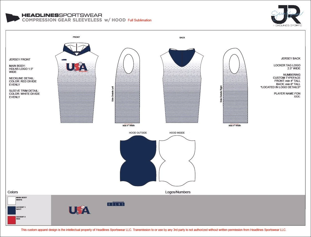2025 Wiffleball Compression Gear Sleeveless with Hood TEAM USA.jpg