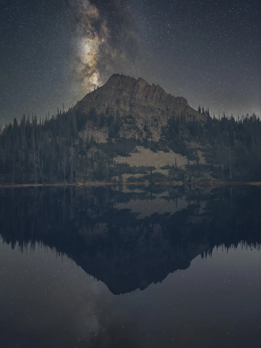 Beneath the Great Rift of the Milky Way at Bourbon Lake ✨

Recently, I hiked from the Whisky Creek Trailhead to Bourbon Lake in Utah&rsquo;s High Uintas Wilderness. Fall was already settling into the mountains, with the aspens turning brilliant shade