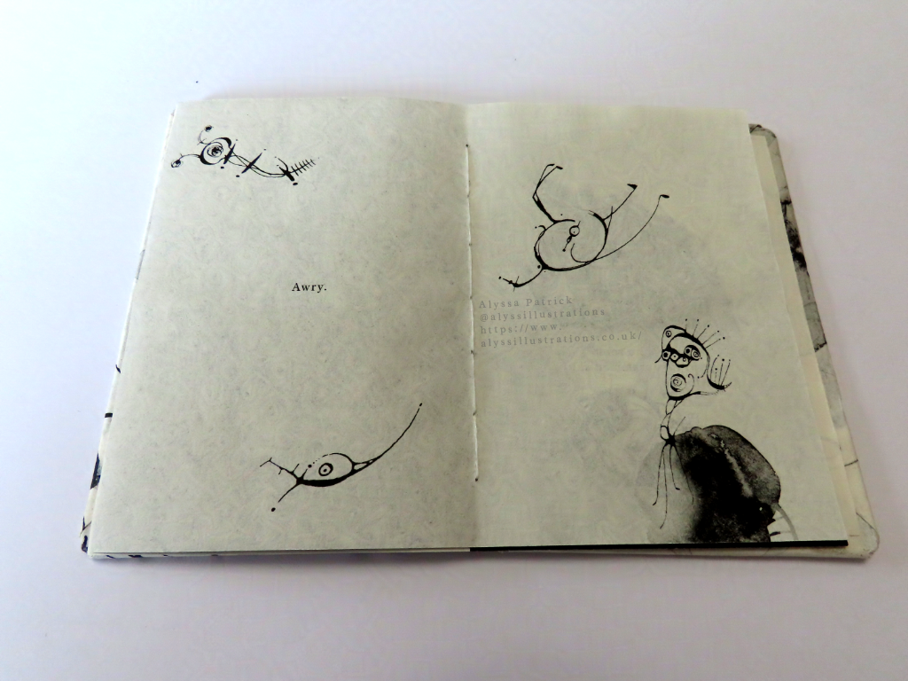 Awry is an illustrated poem depicting the experience of trying and struggling to conform.