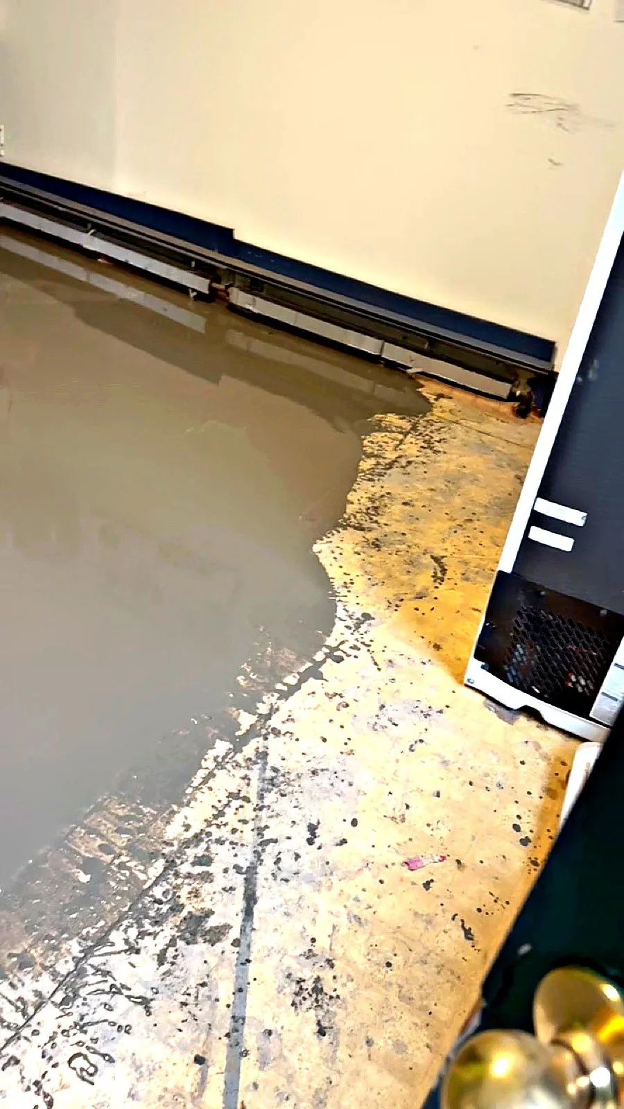 Self-leveling underlayment — poured ahead of new commercial flooring