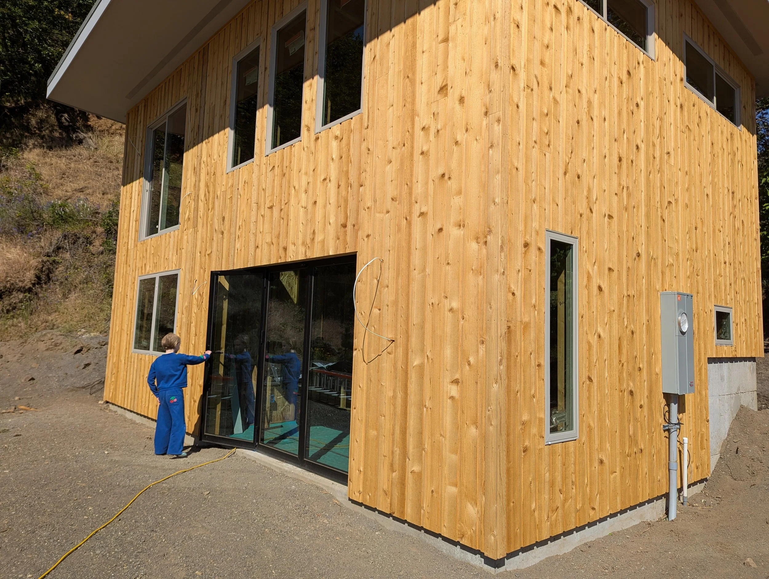 Custom ADU under construction in the Columbia River Gorge.