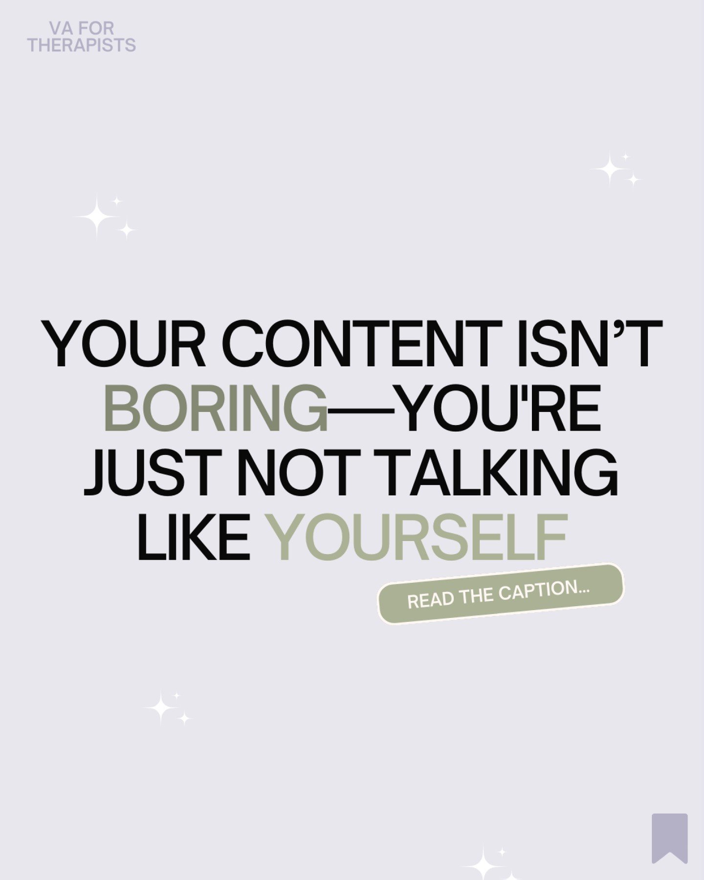 When your voice gets filtered through clinical language, fear of judgment, or pressure to sound a certain way, it can lose the energy that makes it engaging.

You don&rsquo;t have to sacrifice professionalism to sound human.

You can create content t