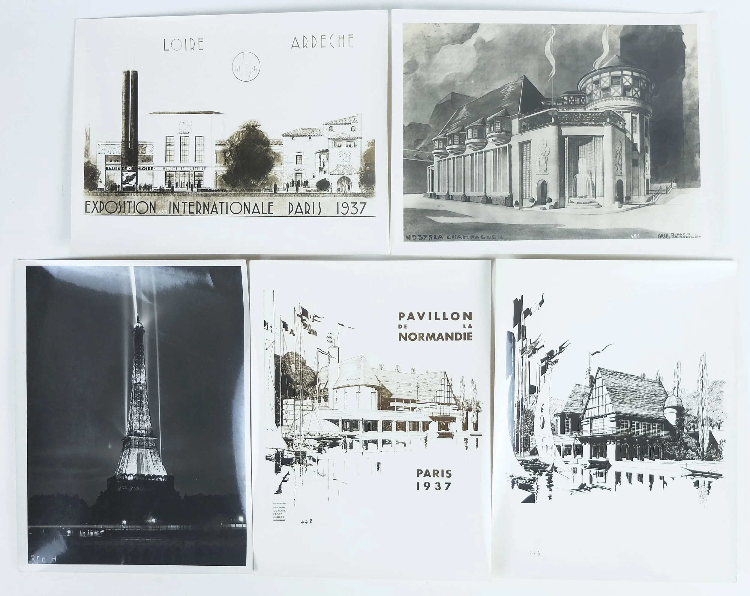 Baranger Photographies de dessins Exposition internationale Paris 1937