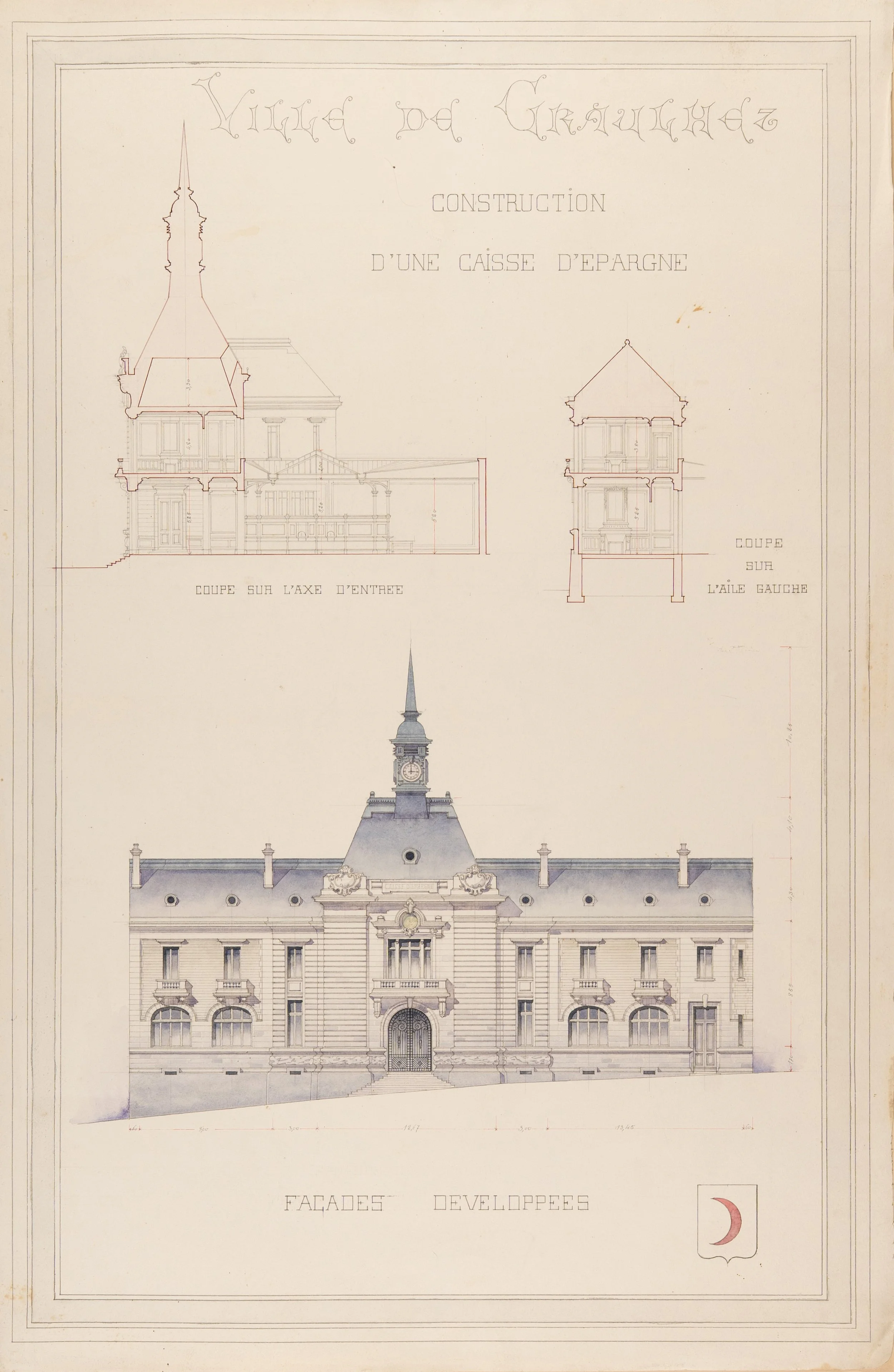 Grand dessin concours Caisse d'Épargne Graulhet Tarn