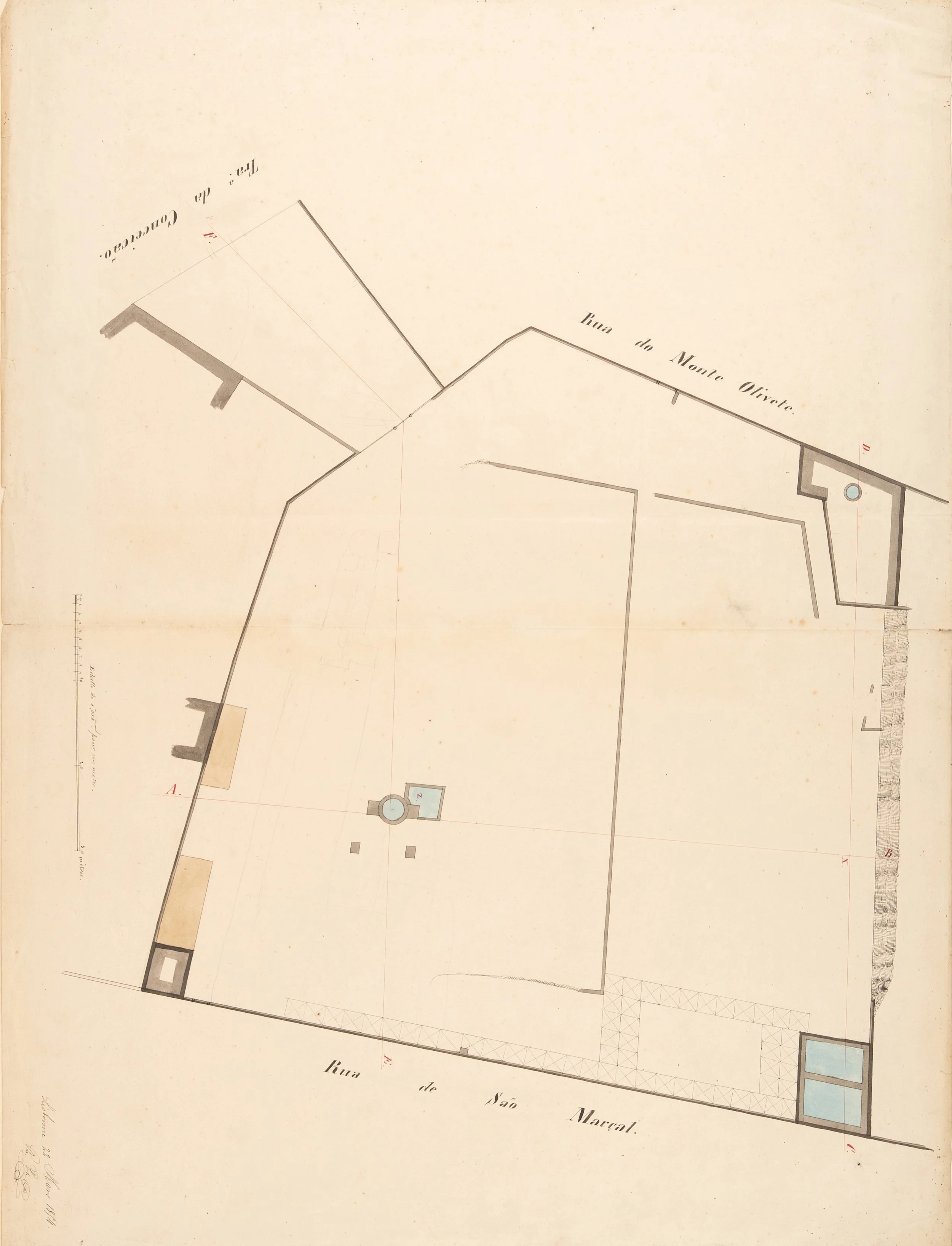 Plan d'architecte pour Louis Béraud à Lisbonne, Lisboa 4