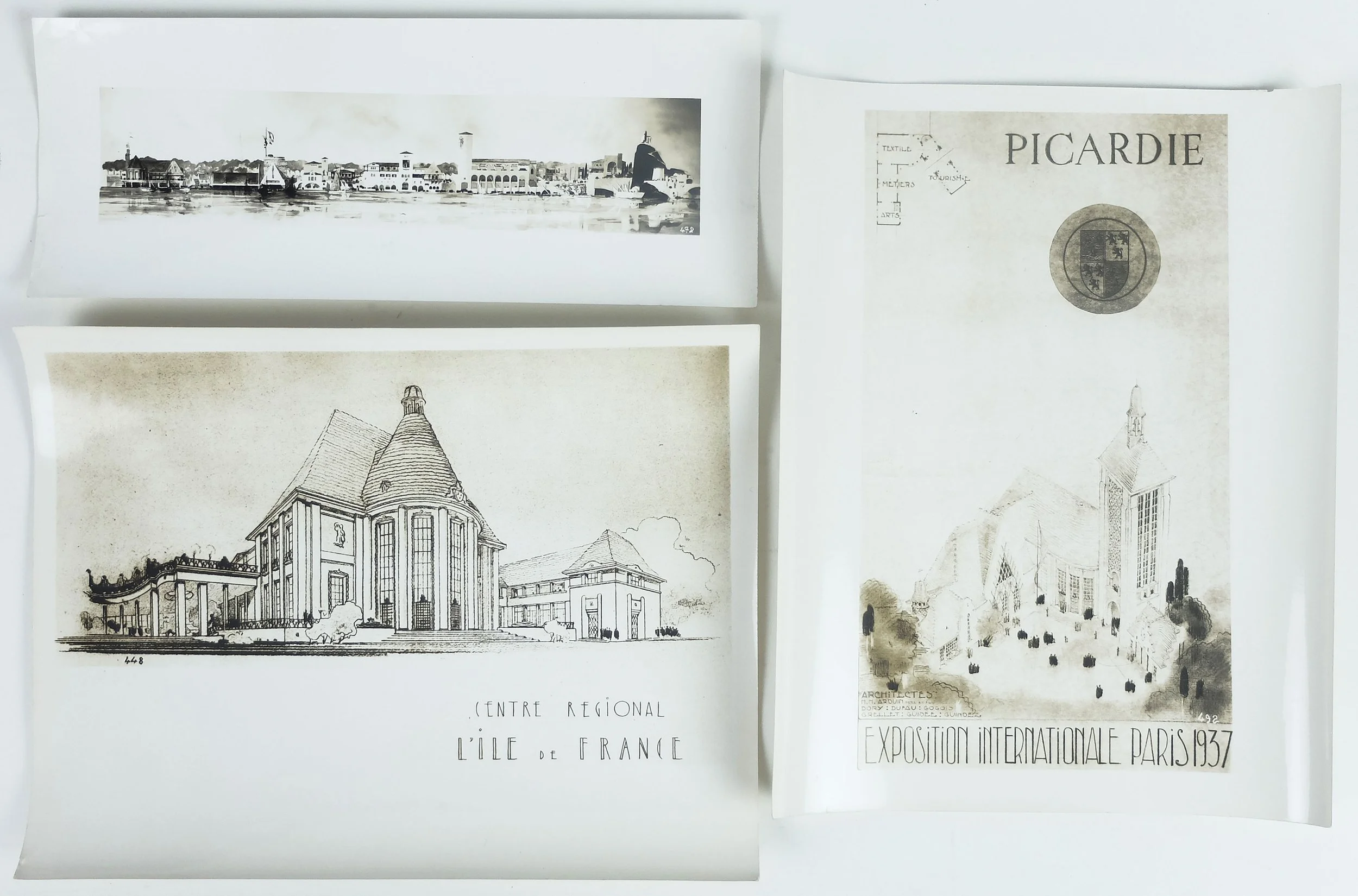 Baranger Photographies de dessins Exposition internationale Paris 1937