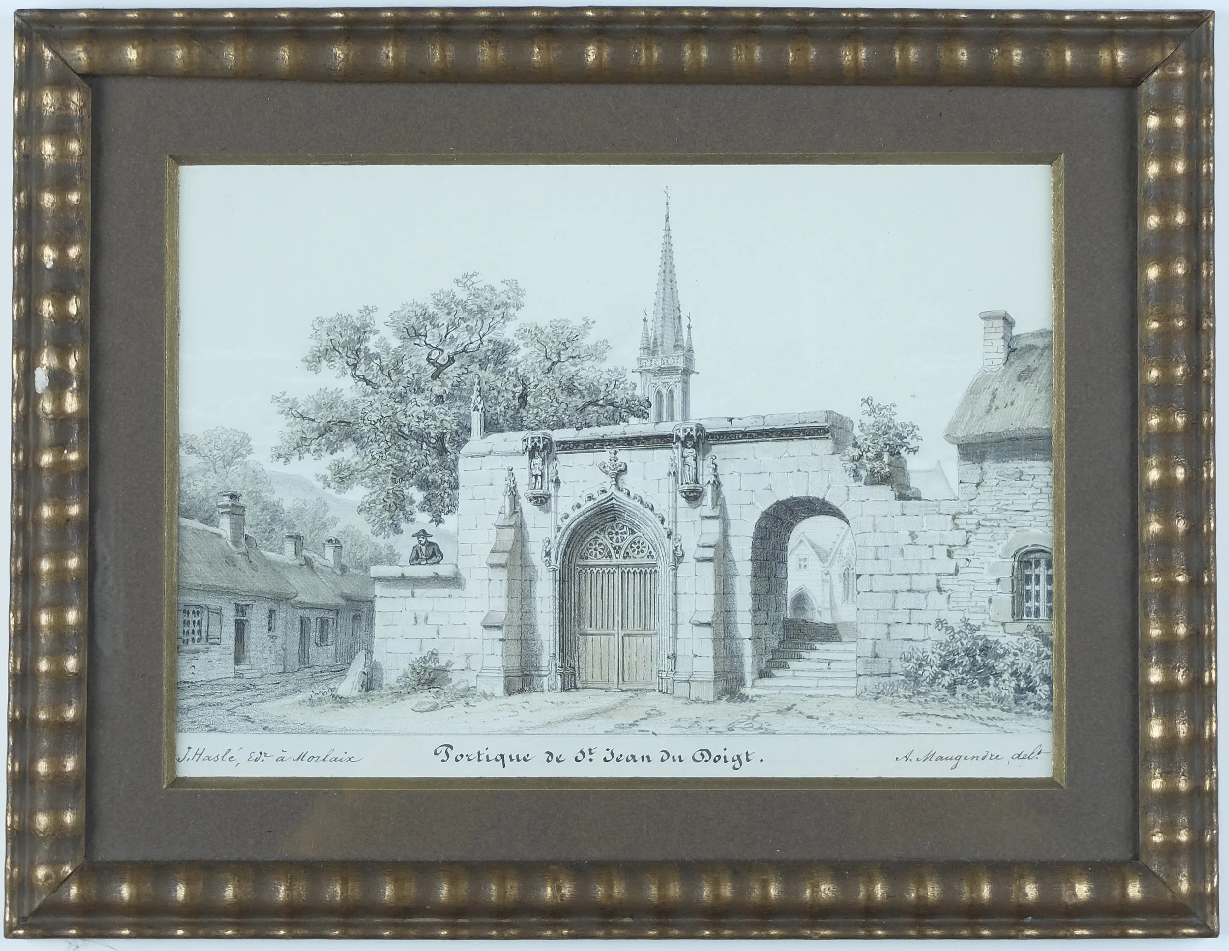 Adolphe Maugendre. Portique de Saint-Jean-du-Doigt (Finistère).