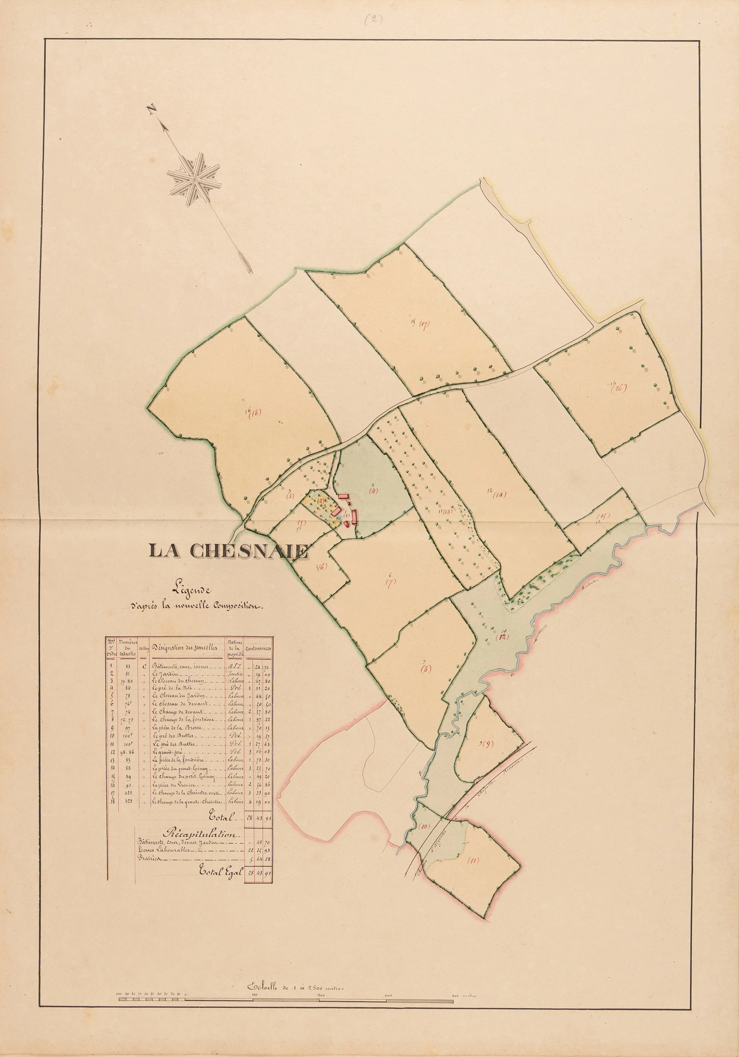Atlas manuscrit Comte de Cintré, Argentré, Mayenne