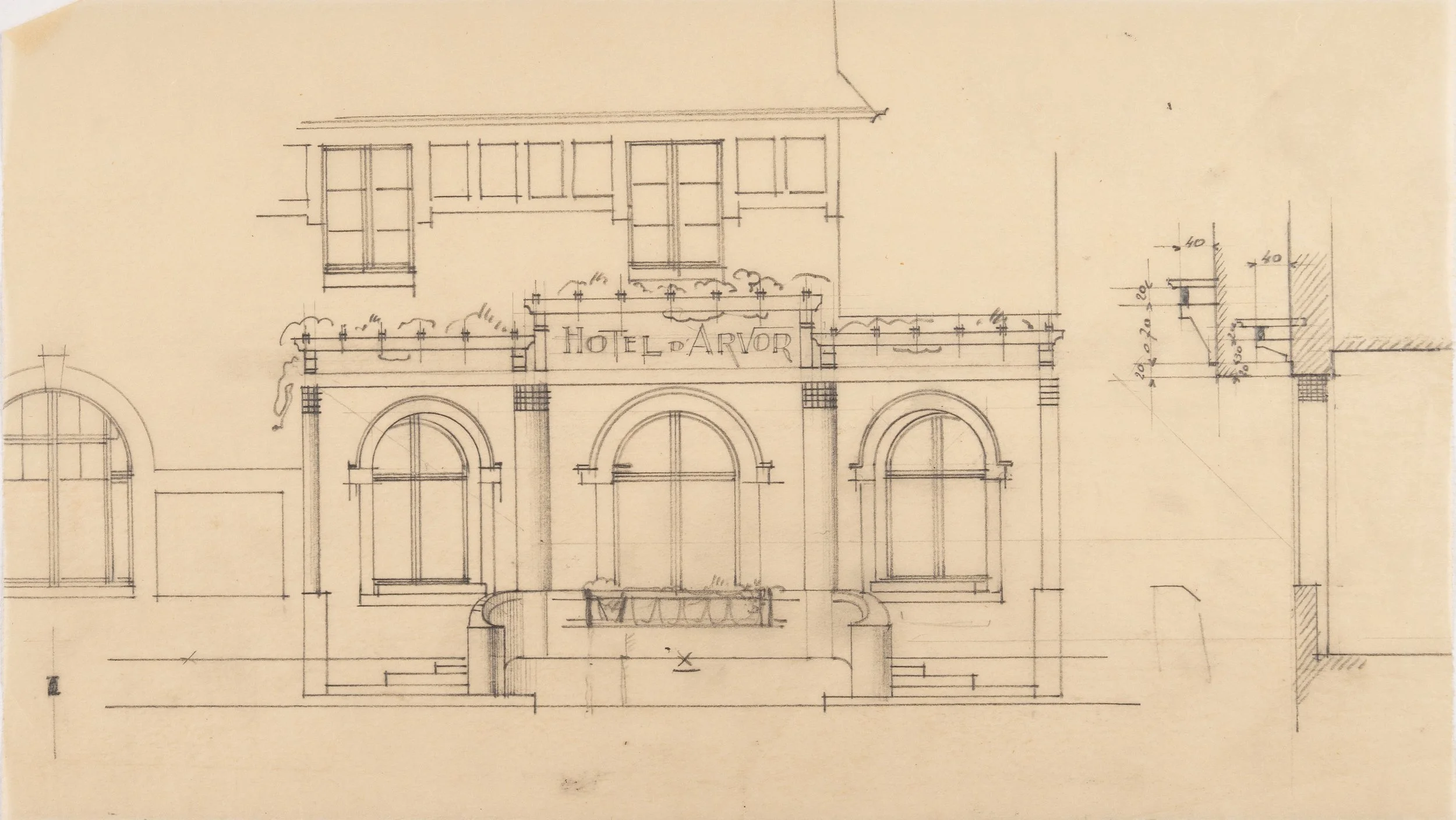 Charles Penther. Hôtel d’Arvor à Carantec (Finistère).