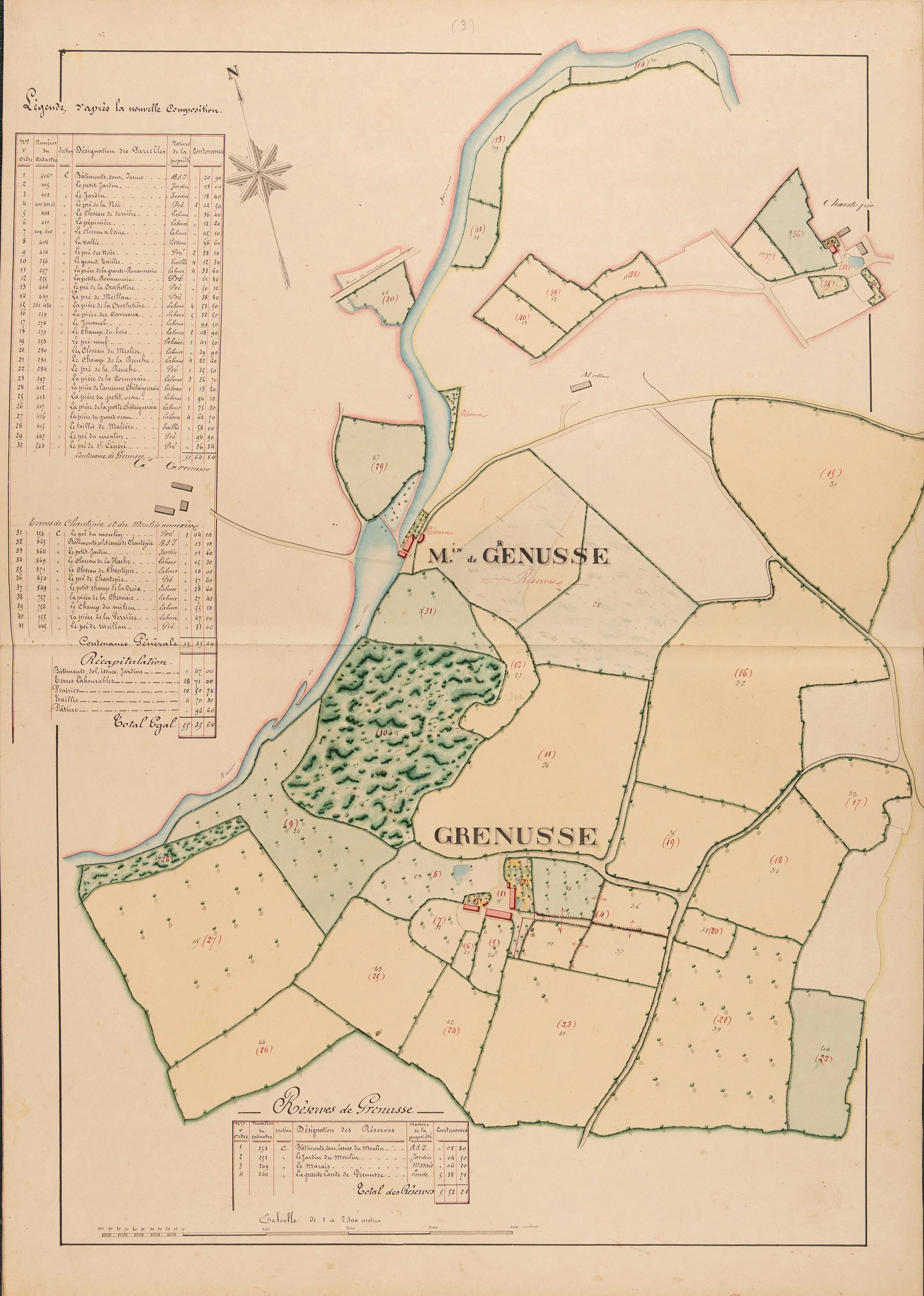 Atlas manuscrit Comte de Cintré, Argentré, Mayenne